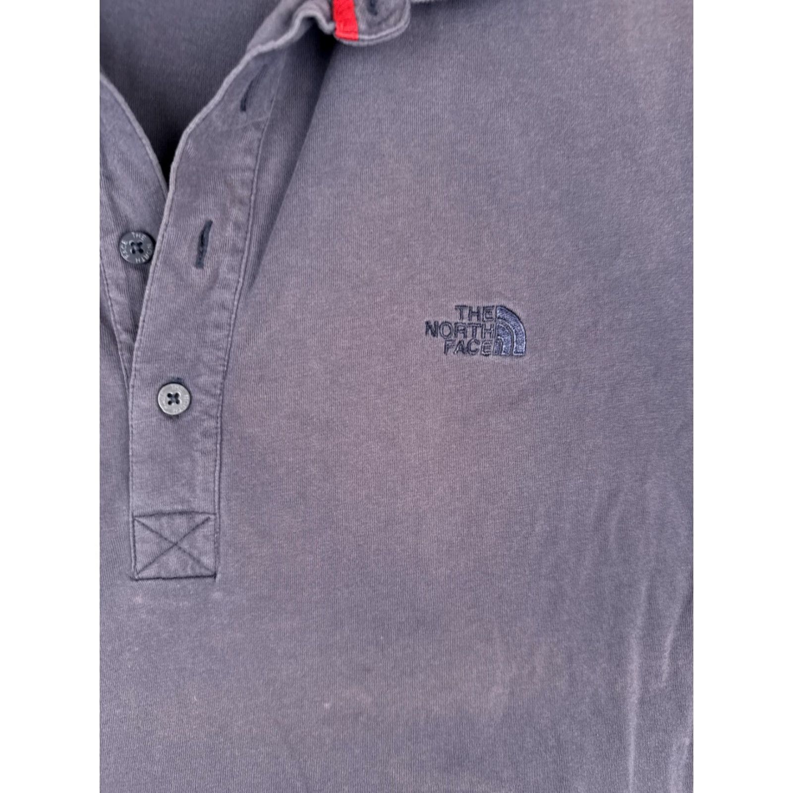 The North Face The North Face Polo Shirt Mens Large Gray Cotton Logo Casual Short Sleeve Size US L / EU 52-54 / 3 - 6 Thumbnail