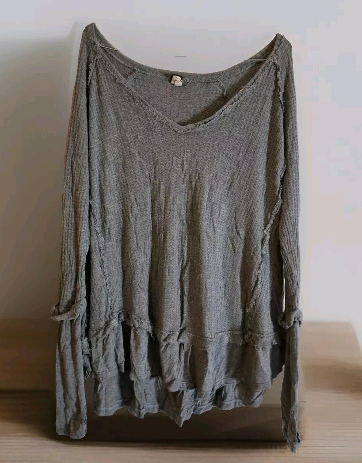 Other We The Free Oversized Long Sleeve Waffle Knit Top Womens Med Size M / US 6-8 / IT 42-44 - 1 Thumbnail