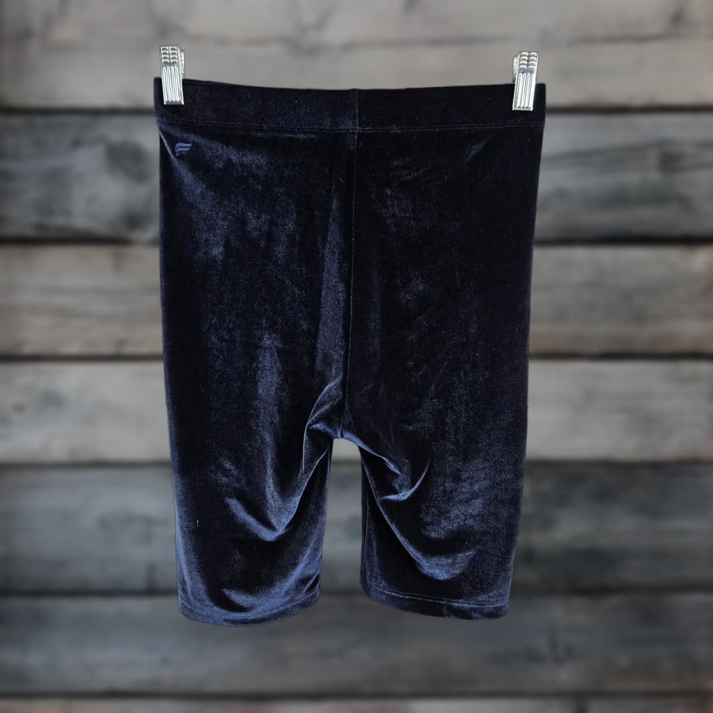 Fabletics Fabletics Womens Velour Bike Shorts Sz M Deep Navy Blue Velour Bike Short M Women Size 32" / US 10 / IT 46 - 1 Thumbnail