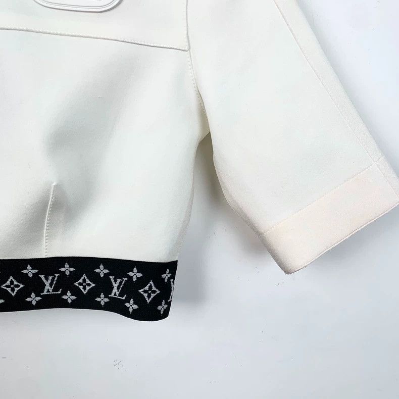 Louis Vuitton Louis Vuitton White logo presbyopic turtleneck short-sleev Size XS / US 0-2 / IT 36-38 - 4 Thumbnail