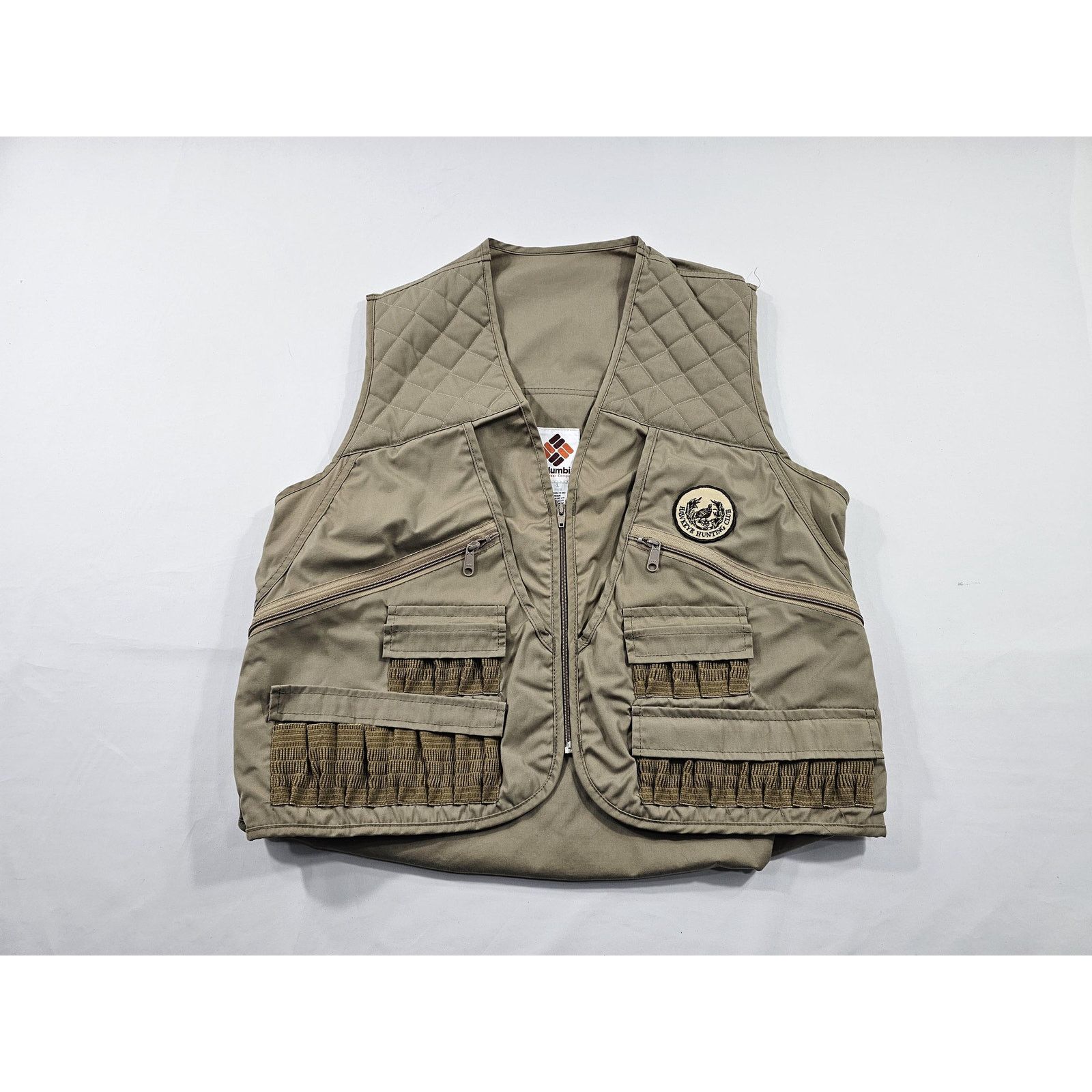 Columbia Columbia Beige Hunting Shooting Vest With Patch Sz L 1980s Size US L / EU 52-54 / 3 - 1 Thumbnail