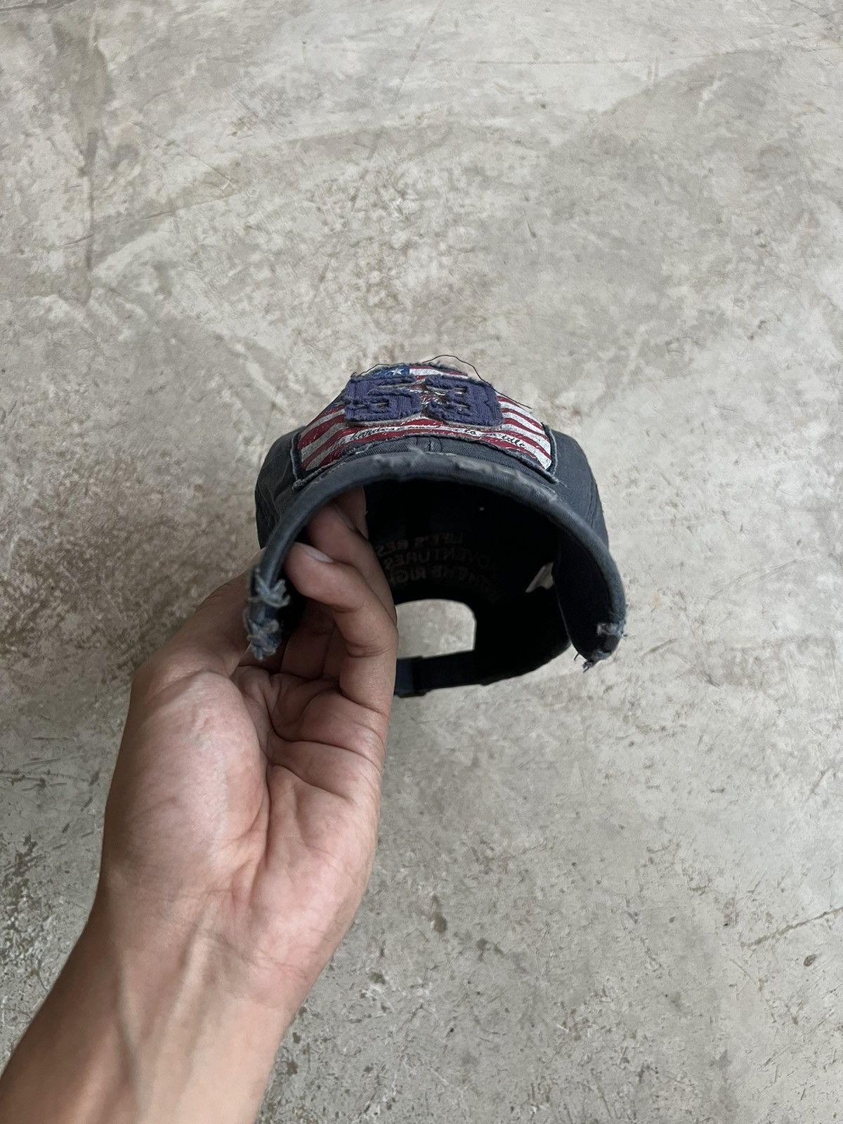 Japanese Brand Vintage “53” Distressed Tracker Hat Size ONE SIZE - 3 Thumbnail