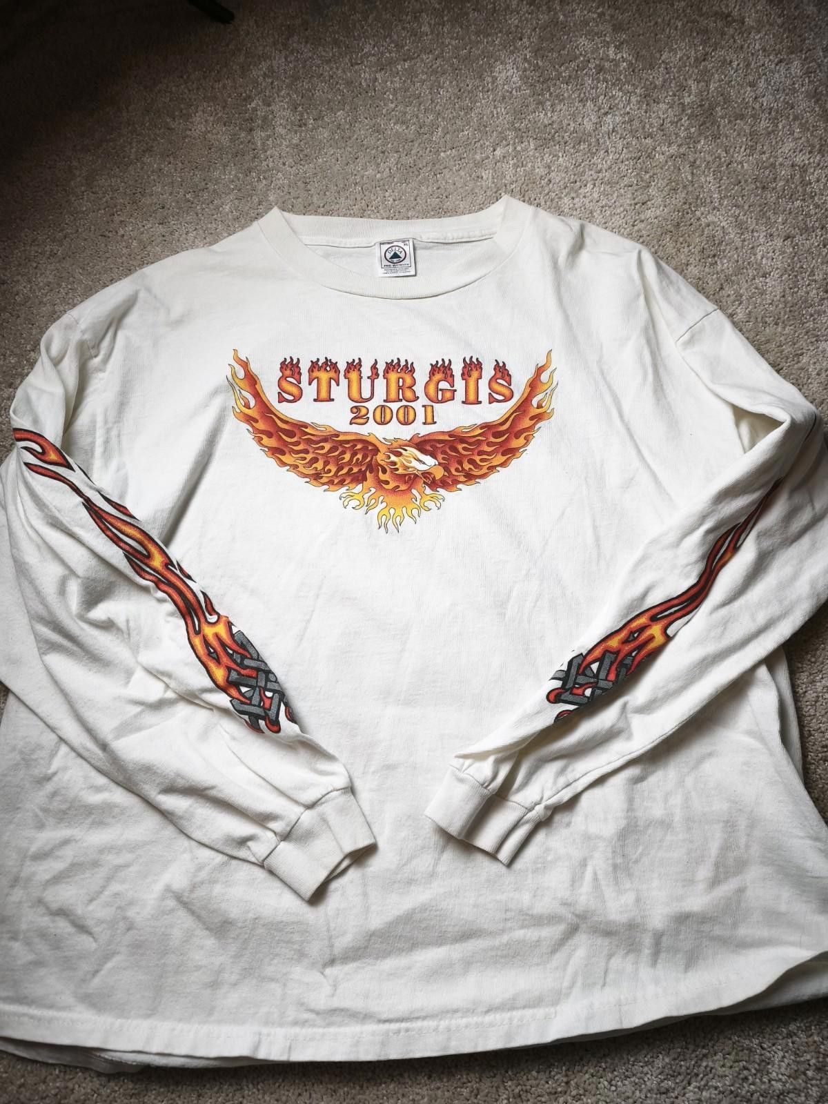 Other Sturgis Long Sleeve Eagle US Barbwire Harley Biker Flames XL Size US XL / EU 56 / 4 - 1 Thumbnail