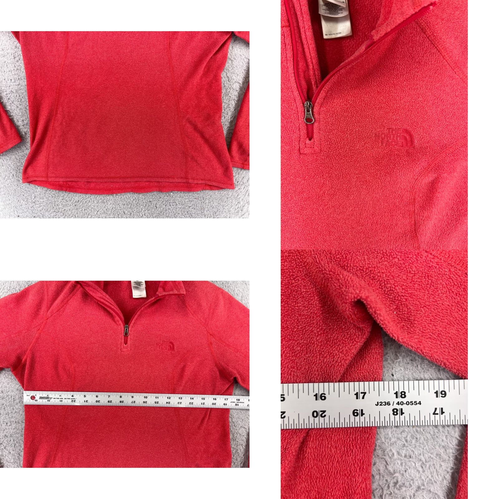 The North Face The North Face Sweater Womens Small Pink 100% Polyester Fleece 1/4 Zip Camping Size S / US 4 / IT 40 - 8 Thumbnail