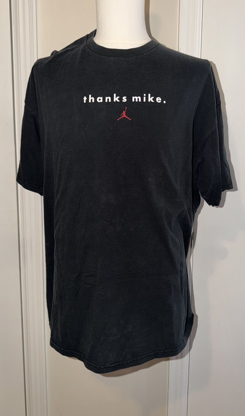 Nike VTG Nike Michael Jordan “Thanks Mike” Men’s Black T-Shirt 2X Size US XXL / EU 58 / 5 - 1 Thumbnail