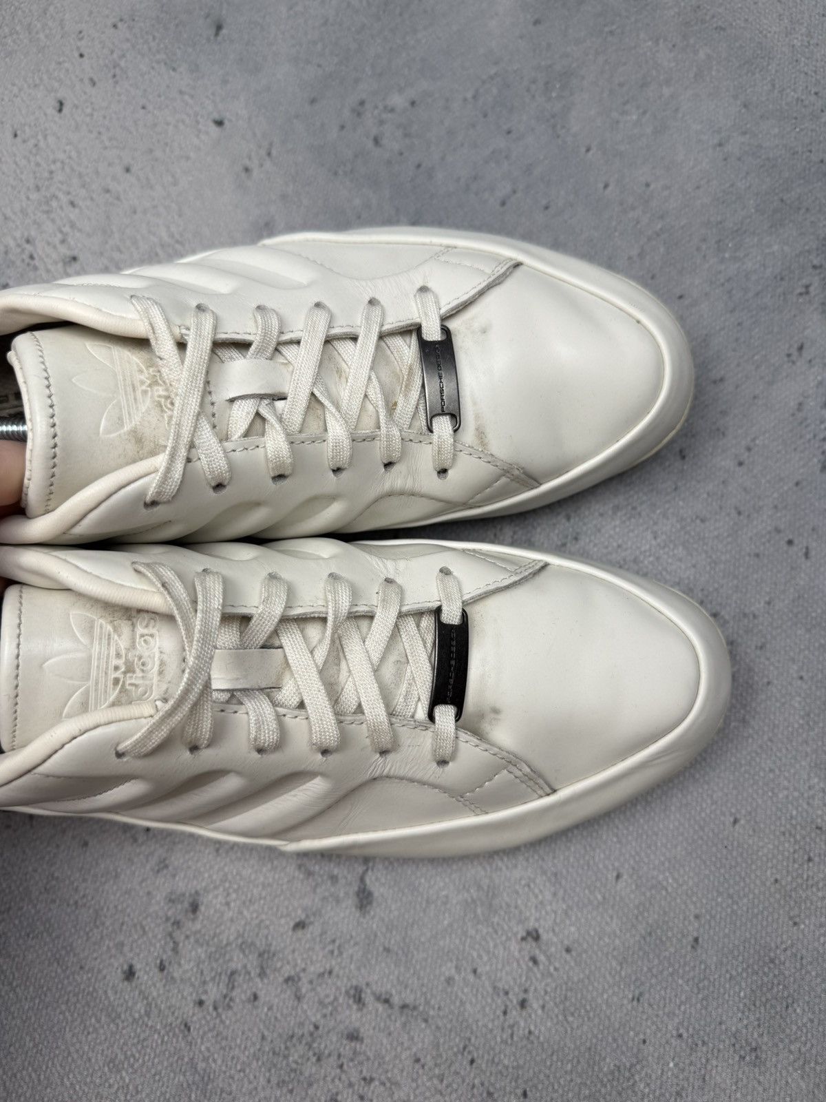 Adidas × Porsche Design Vintage Adidas Porsche Design 356 White Leather Sneakers 00s Size US 10 / EU 43 - 14 Thumbnail