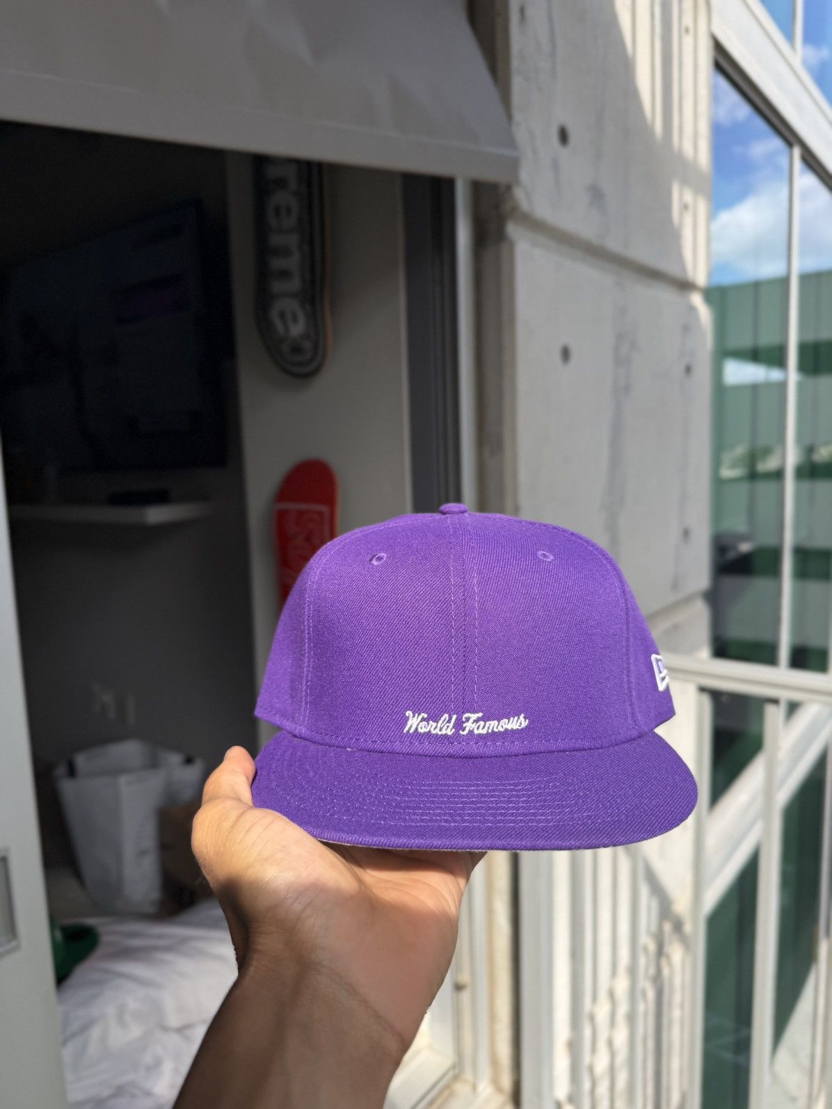 Supreme Supreme Box Logo Fitted 7 3/8 (purple) brand new | Grailed