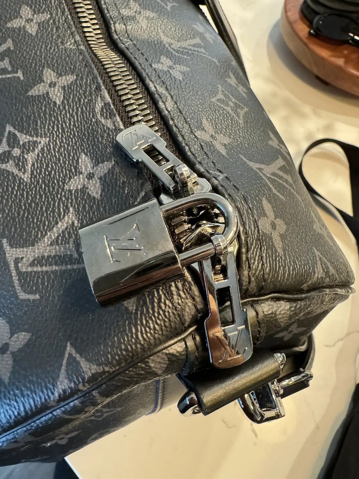 Louis Vuitton Louis Vuitton Bandouliere Keepall 55 Eclipse Monogram Size ONE SIZE - 7 Thumbnail