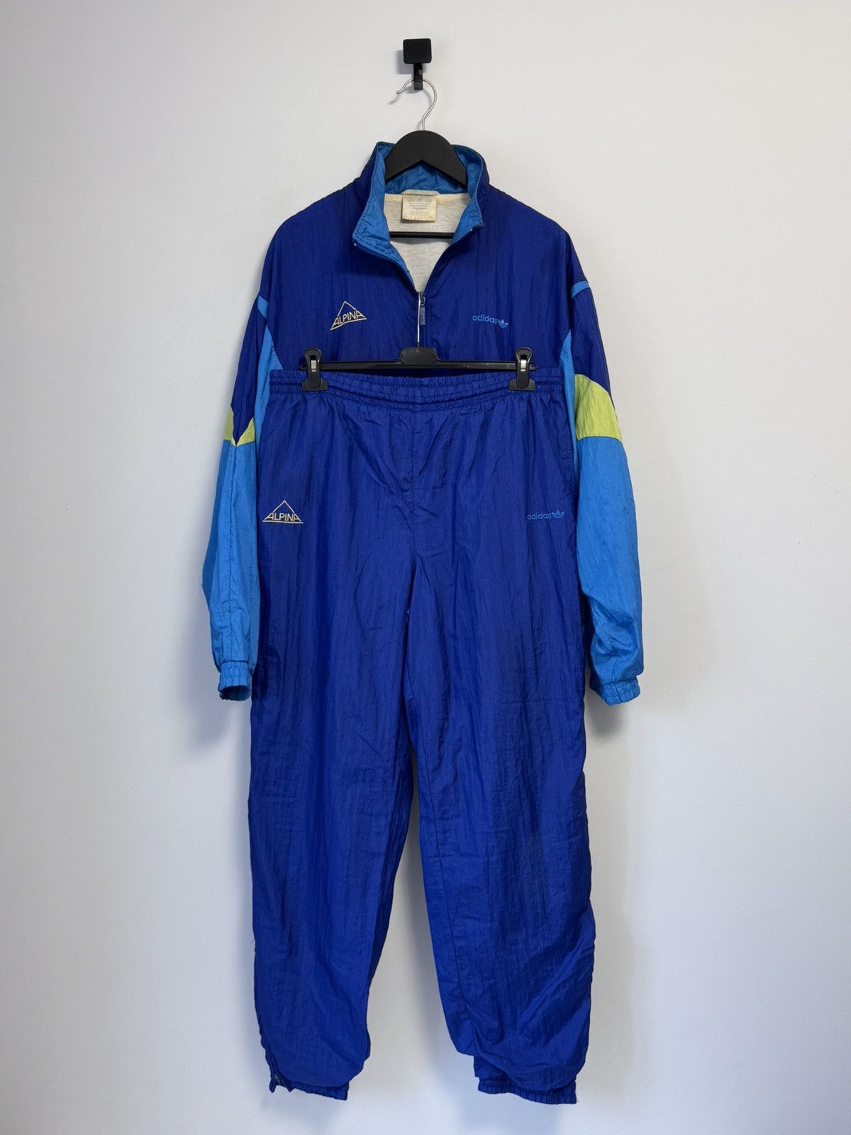 Adidas × Vintage Vintage 90s Adidas Tracksuit Track Jacket / Pants Size US L / EU 52-54 / 3 - 1 Thumbnail