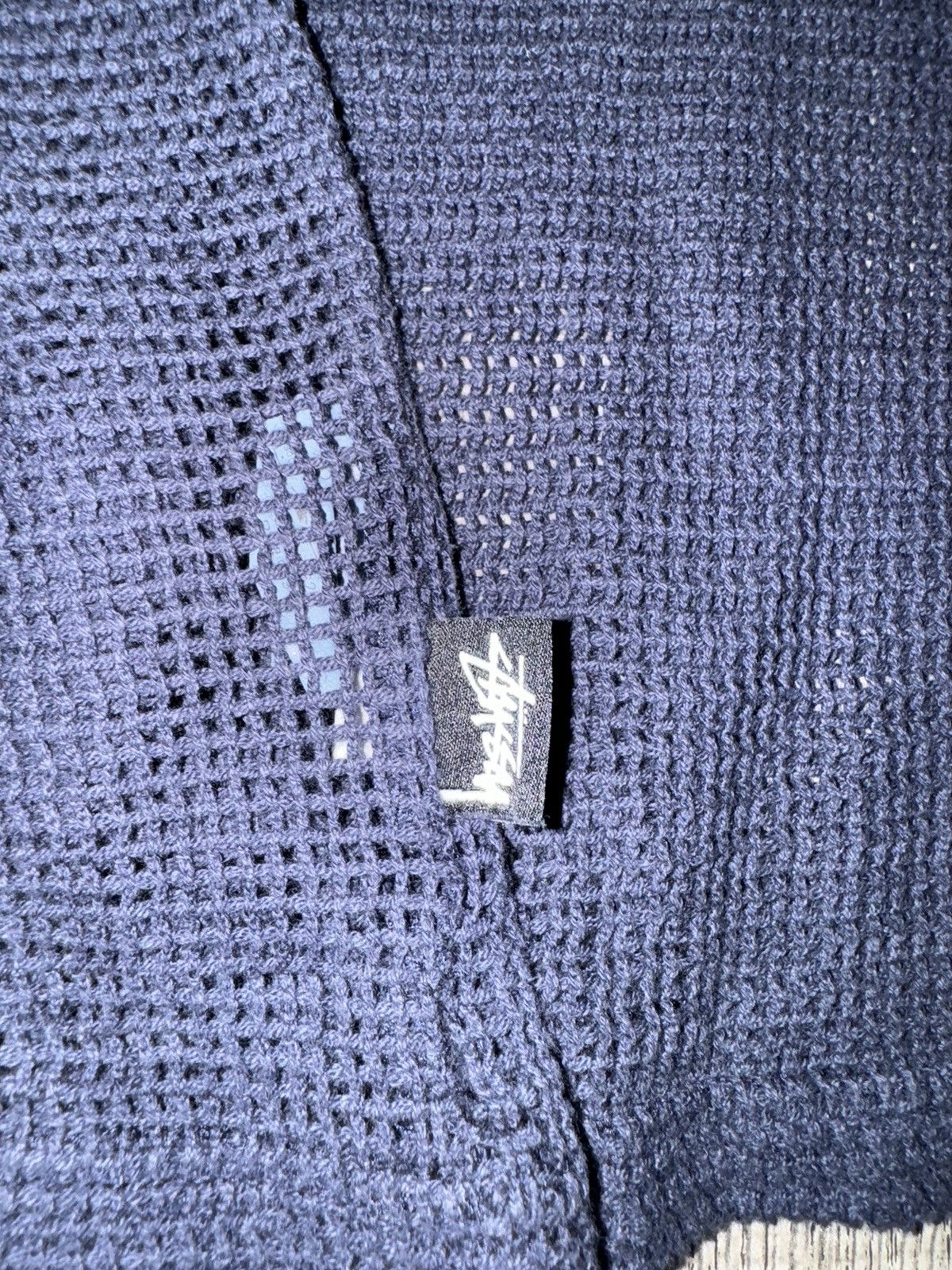 Stussy Knitted Mesh S/S T-shirt Size US XL / EU 56 / 4 - 5 Thumbnail