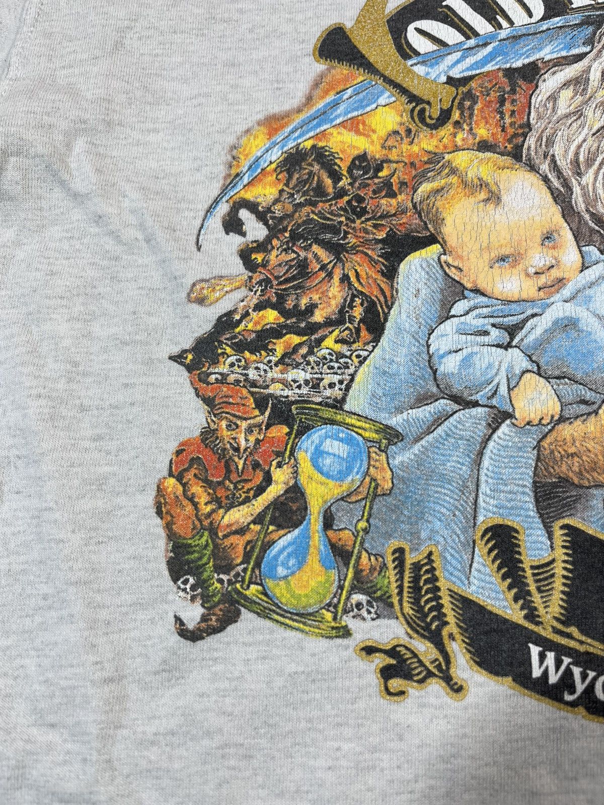 Band Tees × Vintage Vintage 90s Wychwood Brewery Hobgoblin New Old Father Time Size US XL / EU 56 / 4 - 9 Thumbnail