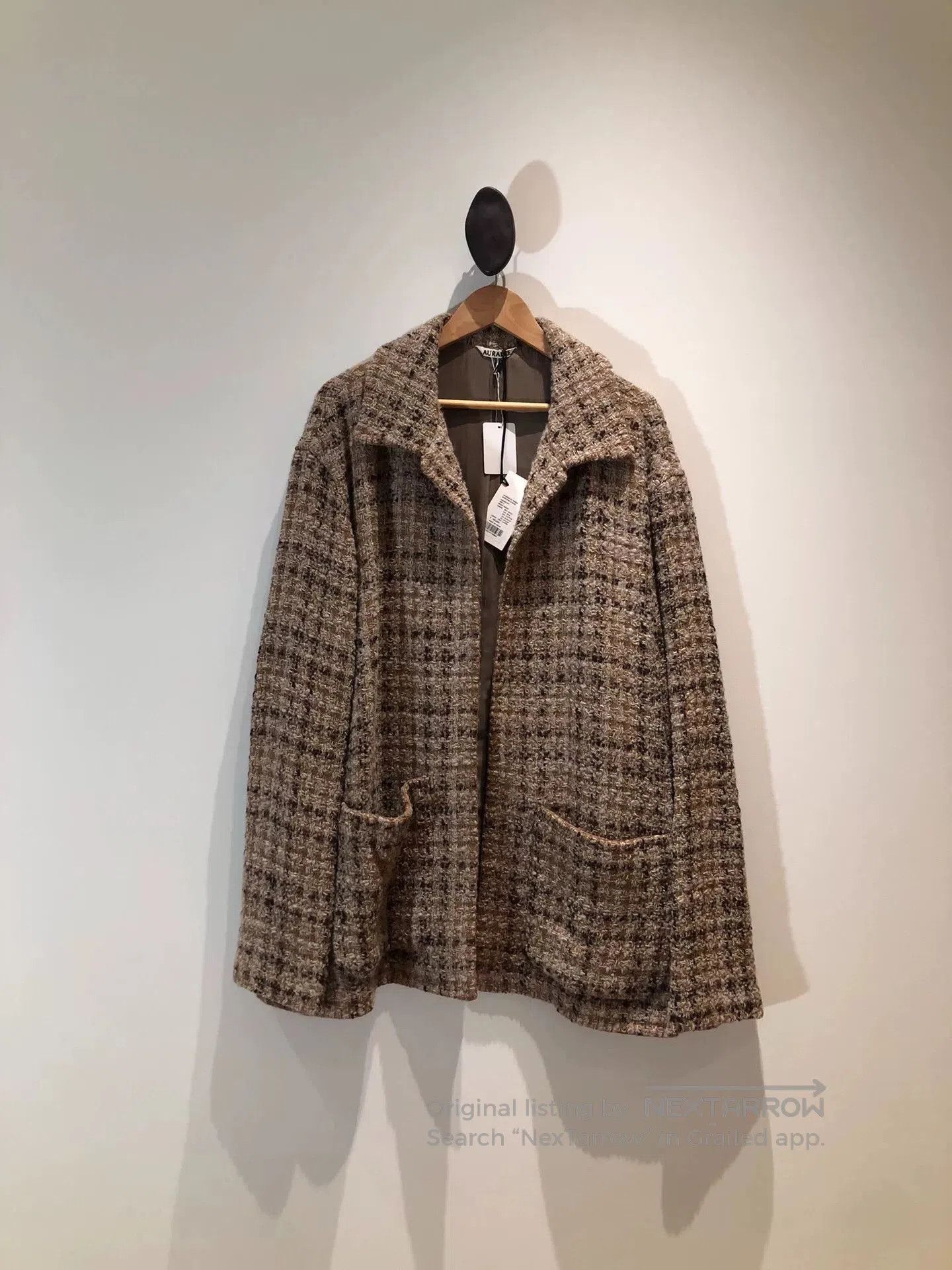 Auralee AURALEE Homespun Tweed Blouson. Size XL / US 12-14 / IT 48-50 - 1 Thumbnail