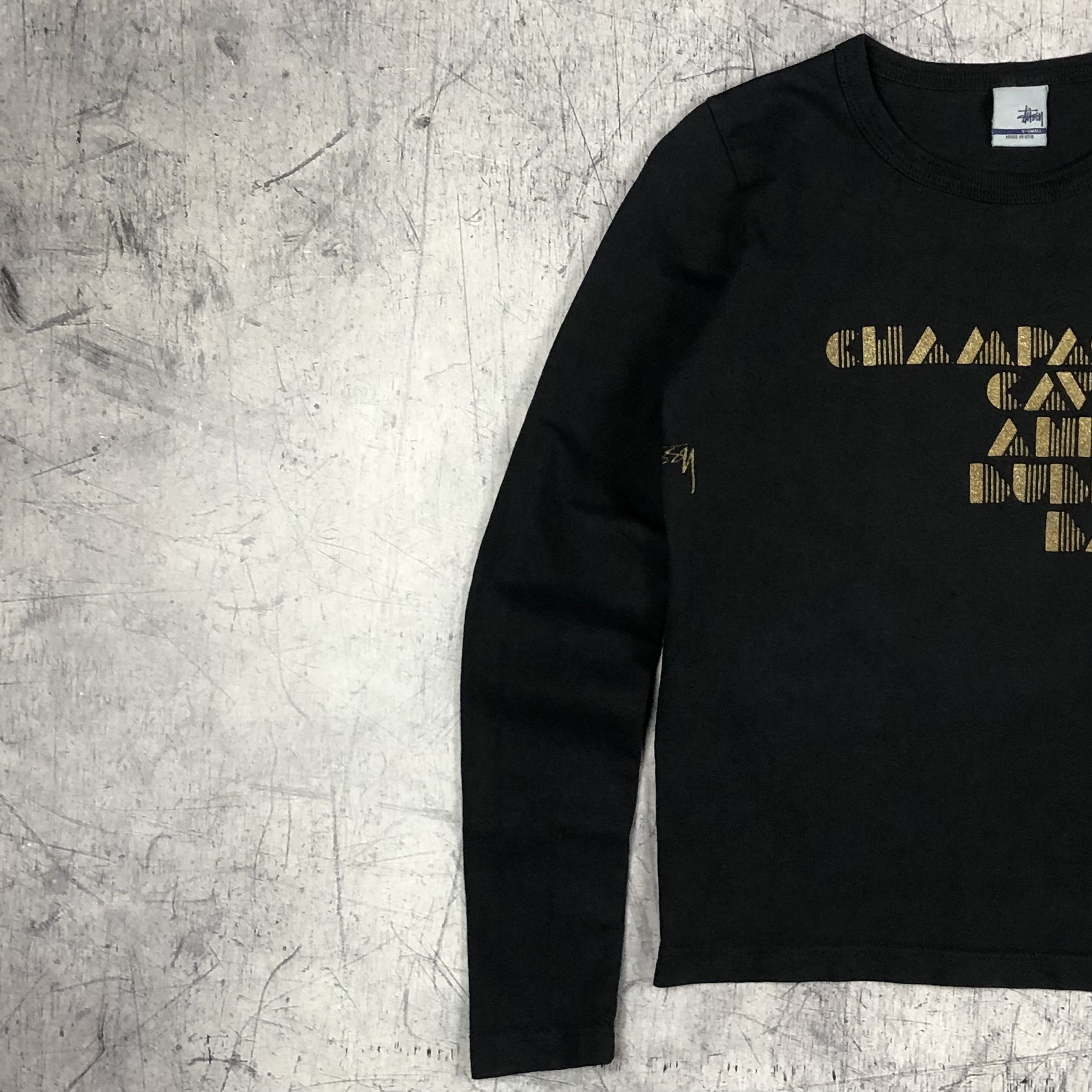 Stussy Vintage Stussy Champagne Caviar Long Sleeve Tee Size XS / US 0-2 / IT 36-38 - 7 Thumbnail