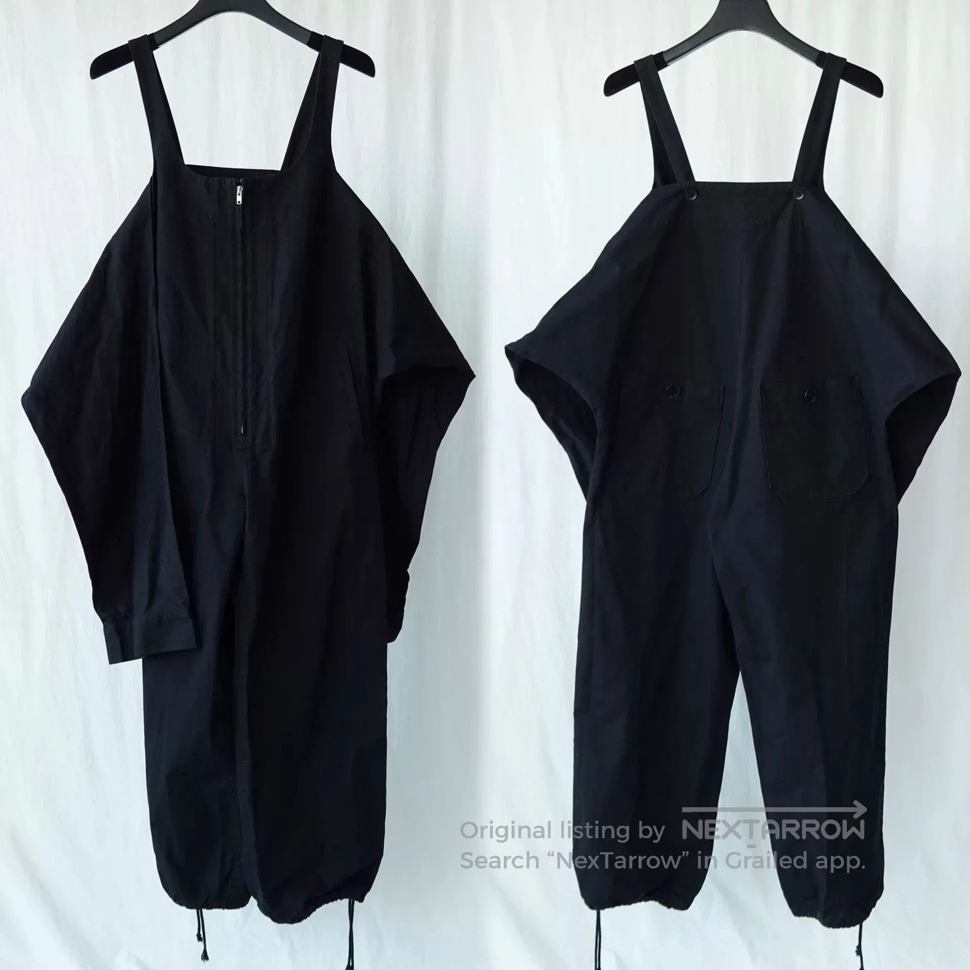 Y's Unique Yohji Yamamoto Dungarees with Sleeves. Size 25" / US 0 / IT 36 - 7 Thumbnail