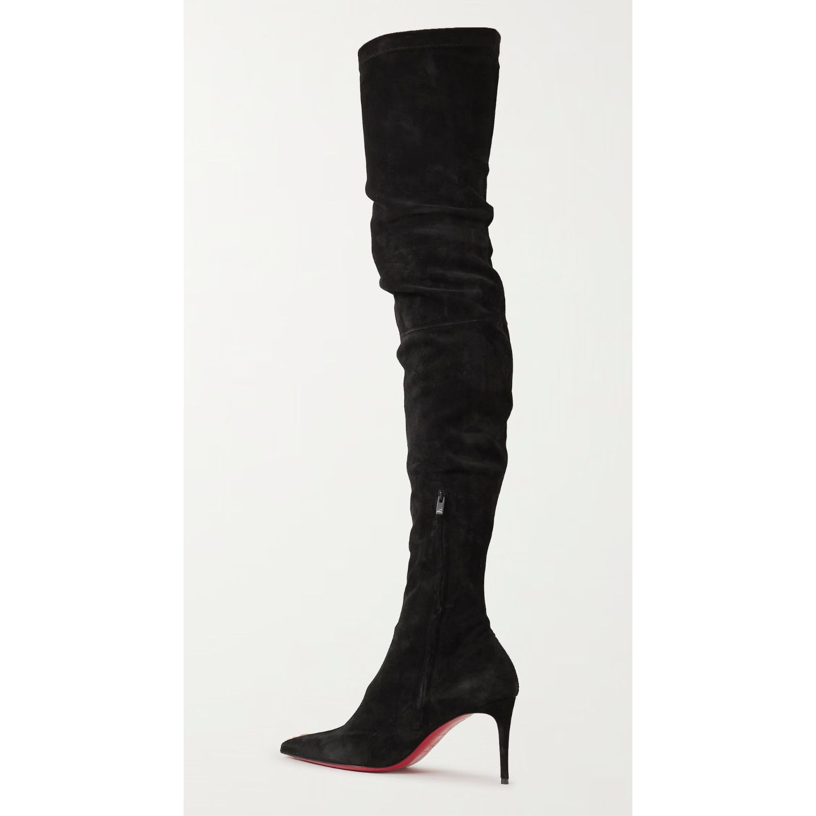 Christian Louboutin Christian Louboutin Kate Botta Alta 85 Black Suede OTK Knee Size US 8.5 / IT 38.5 - 13 Thumbnail
