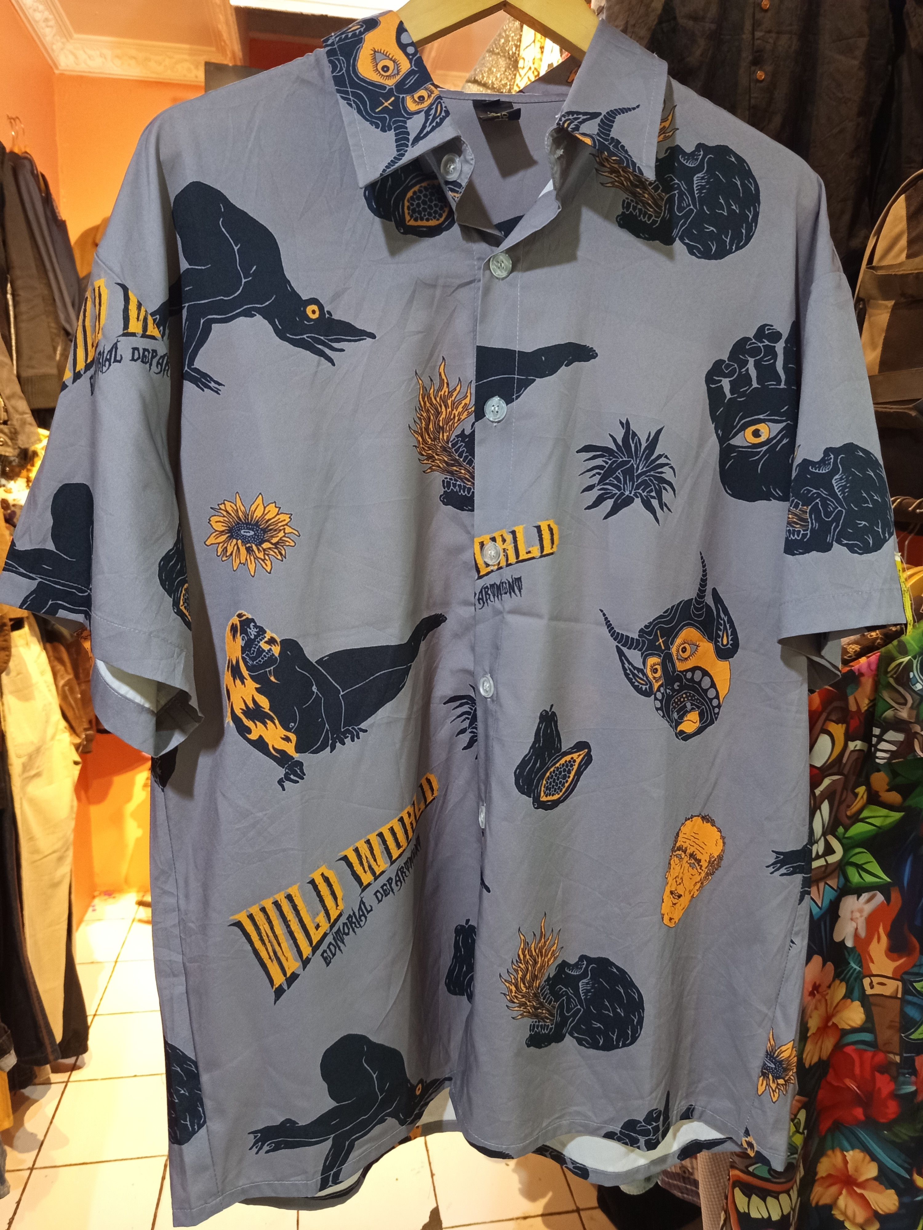 Vintage Editorial Department Surreal Wild World Shirt Size US XL / EU 56 / 4 - 3 Thumbnail