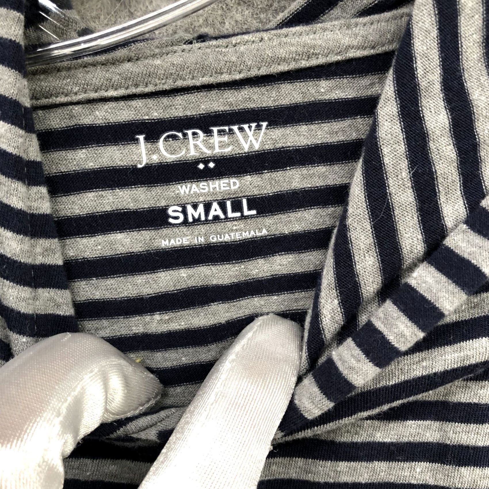 J.Crew J.CREW Washed Jersey Hoodie T Shirt Mens S Blue Gray Striped Lightweight Size US S / EU 44-46 / 1 - 5 Thumbnail