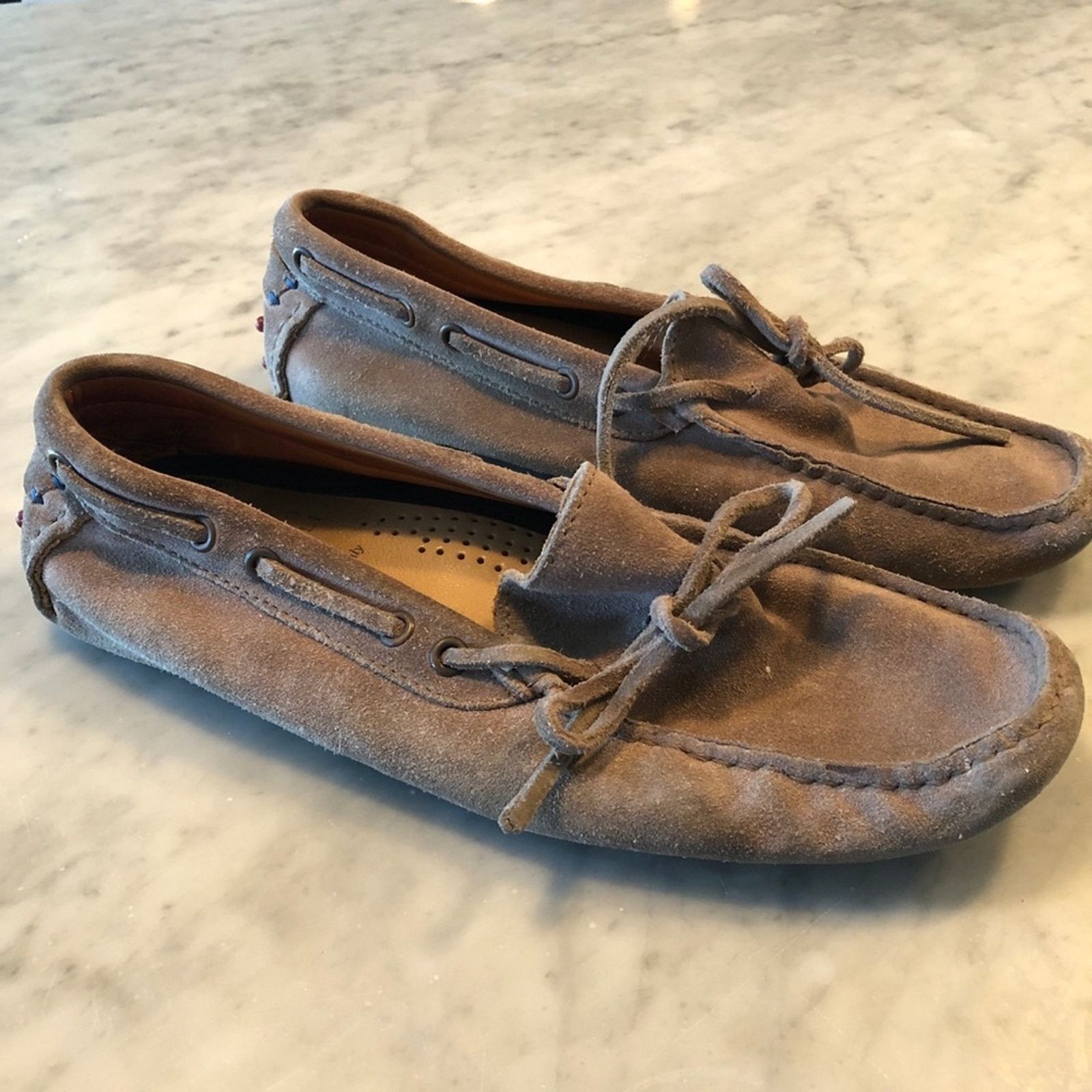 Brunello Cucinelli Brunello Cucinelli Gray Suede Driving Moc Loafer 8 Size US 8 / EU 41 - 2 Thumbnail