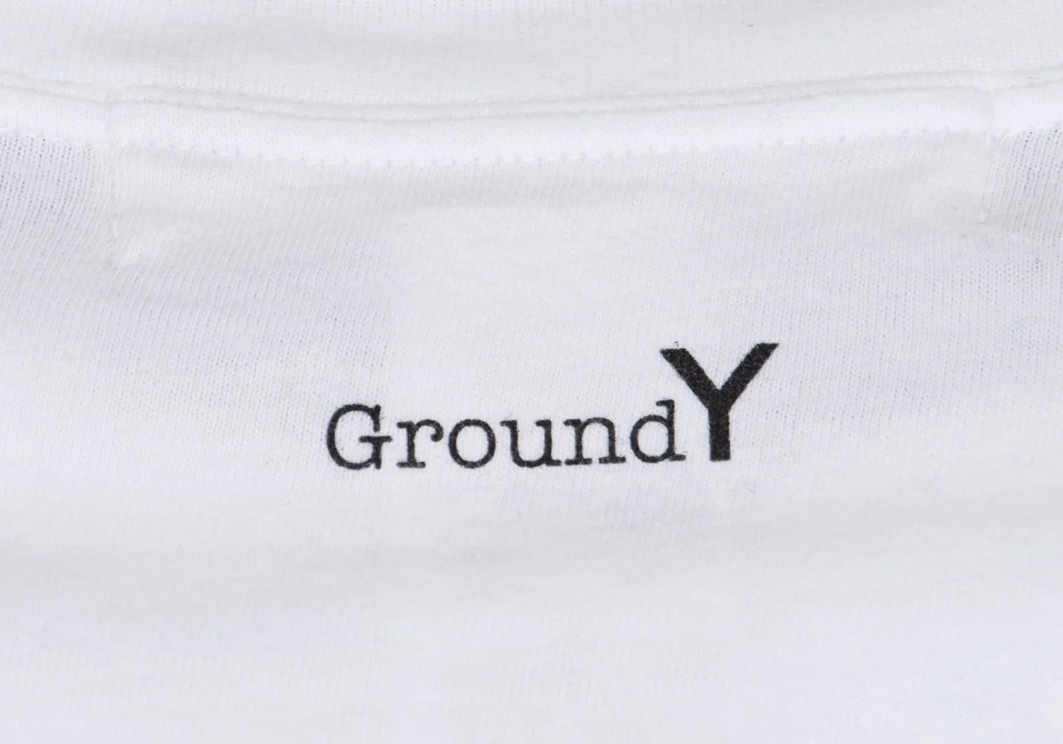 Yohji Yamamoto Back Logo Cotton Crew Neck T-Shirt White 3 Size US S / EU 44-46 / 1 - 10 Thumbnail