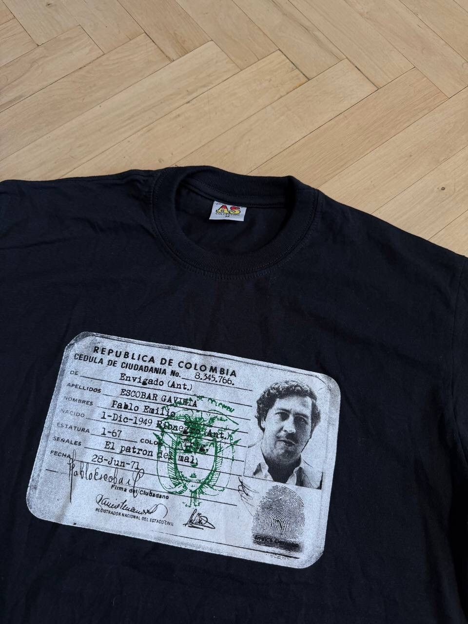 Band Tees × Vintage Vintage Pablo Escobar T-shirt Republica De Columbia Size US M / EU 48-50 / 2 - 3 Thumbnail