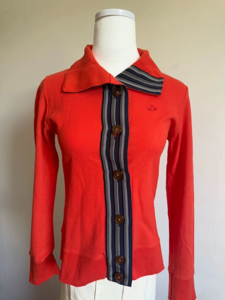 Vivienne Westwood Vivienne Westwood Orange red knit sweater Size S / US 4 / IT 40 - 4 Thumbnail