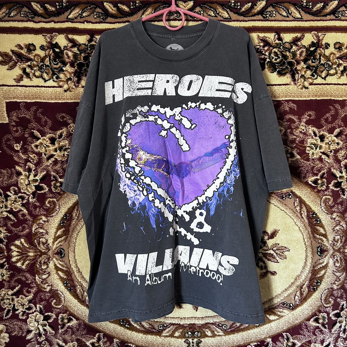 HELLSTAR × Metro Boomin Hellstar x Metro Boomin Heroes & Villians Tee Size US XXL / EU 58 / 5 - 1 Thumbnail