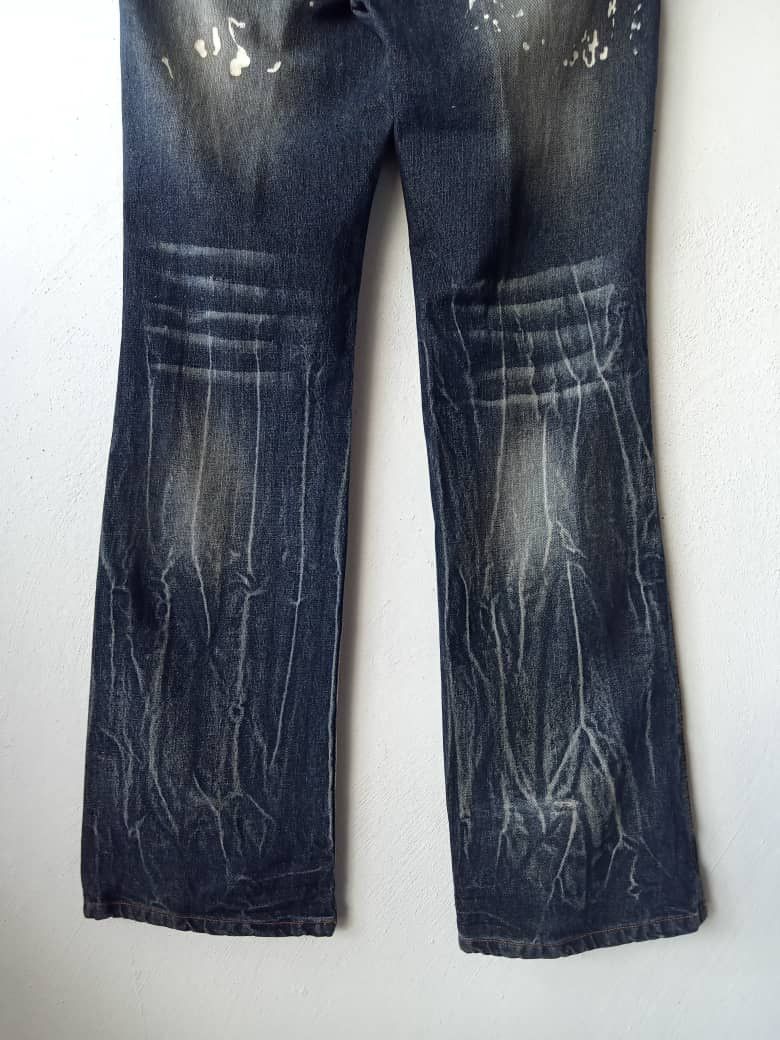 Japanese Brand × Seditionaries Japanese Brand Distressed Paint Splatter Flare Denim Size US 32 / EU 48 - 7 Thumbnail