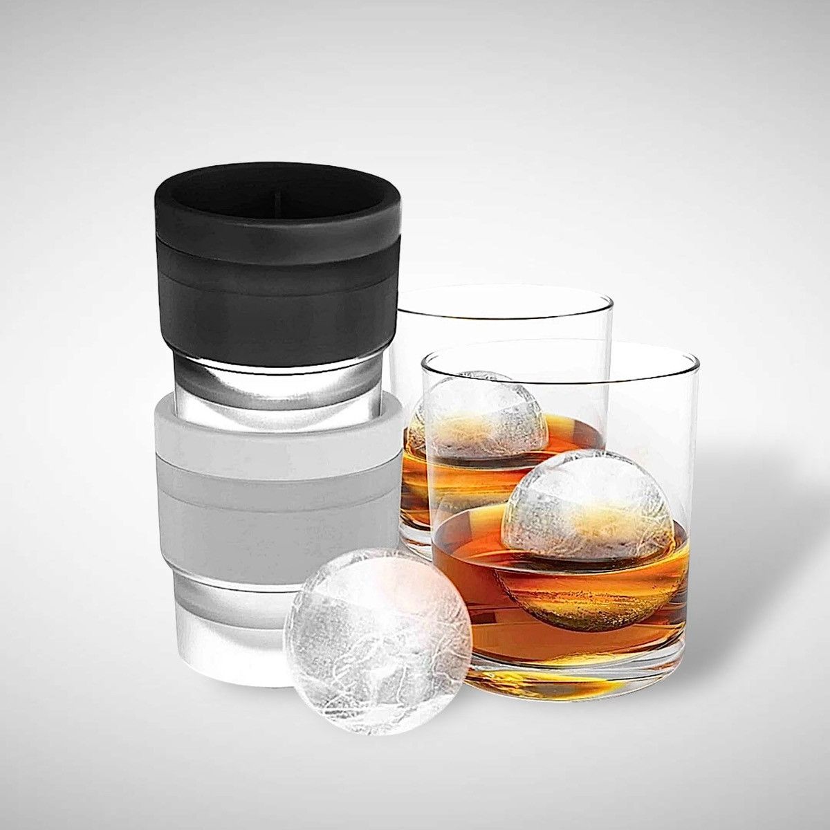 Other Brookstone Whisky Glass (2 ea) and Ice Ball Mold Set Size ONE SIZE - 2 Thumbnail