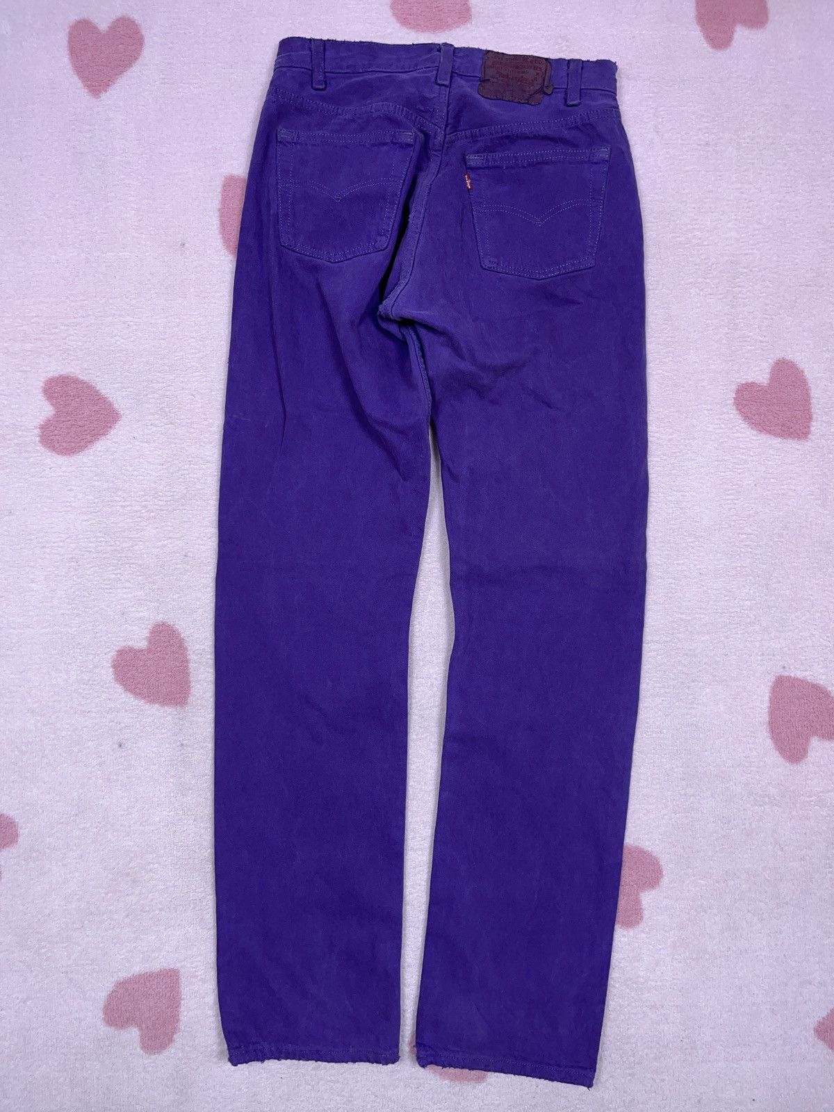 Levi's Vintage Clothing × Vintage ➕ 90s vintage Levi’s sick purple dyed straight jeans Size US 28 / EU 44 - 2 Thumbnail