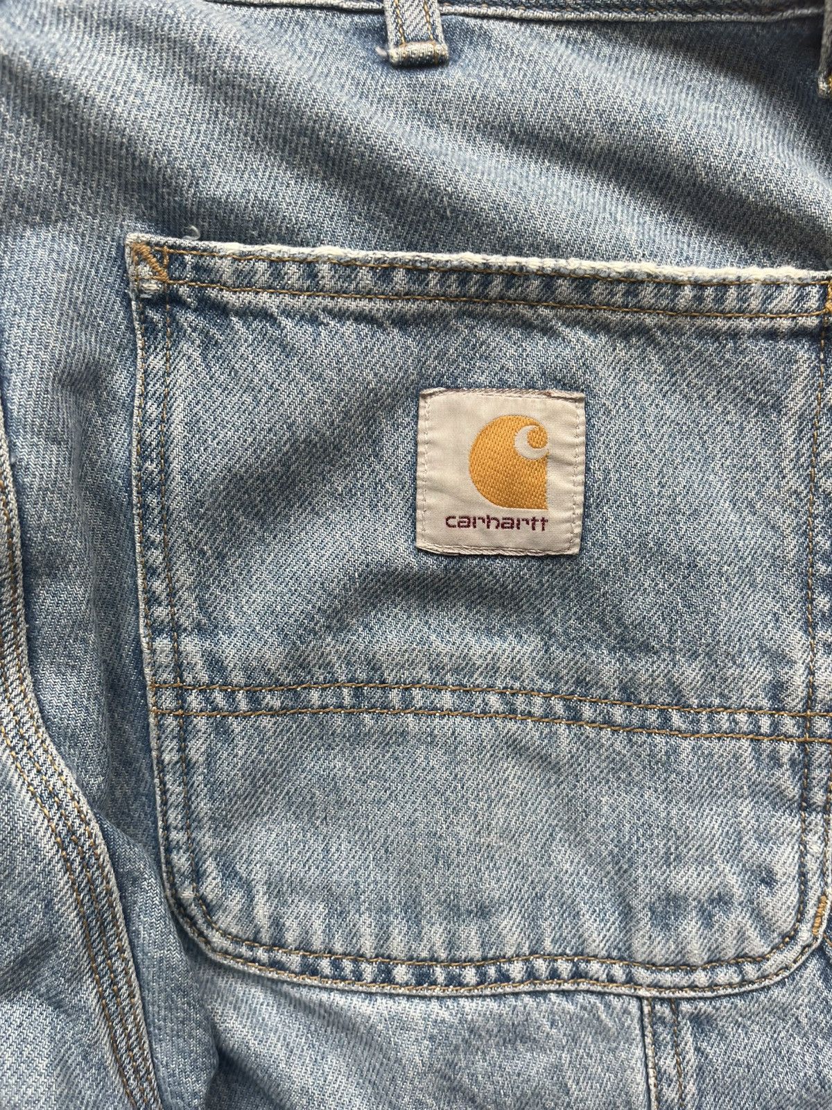 Carhartt × Vintage Carhartt baggy baby blue jeans workwear streetwear drip swag Size US 32 / EU 48 - 3 Thumbnail