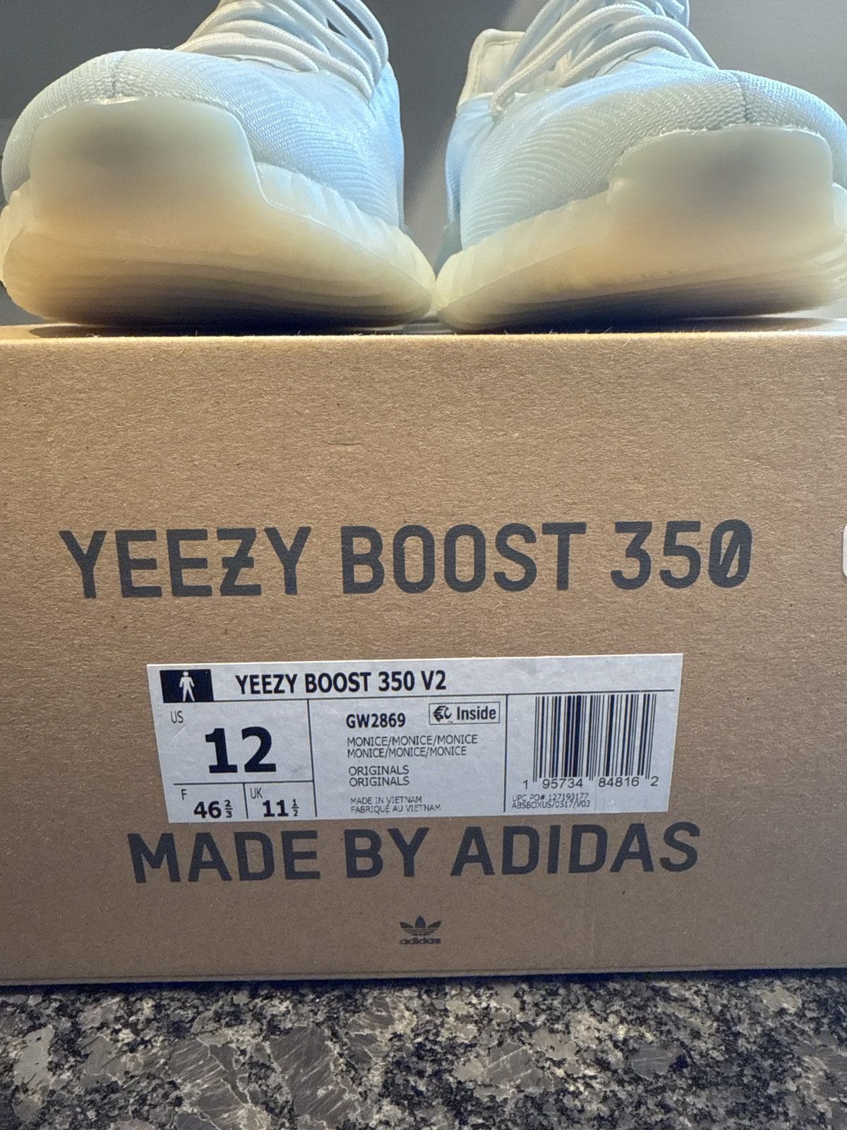 Yeezy Yeezy Boost 350 Mono Ice Size US 12 / EU 45 - 7 Thumbnail