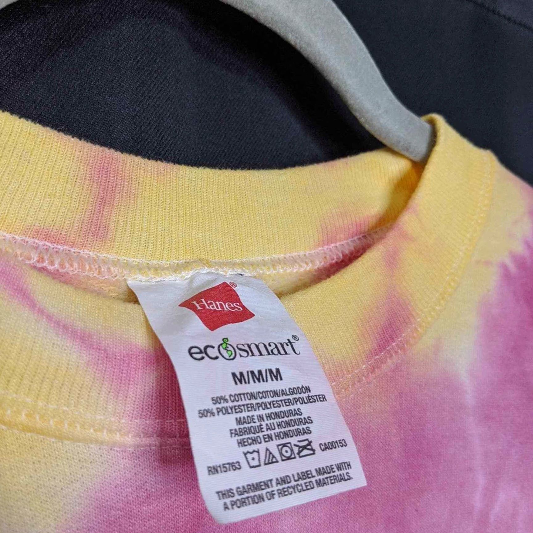 Hanes Hanes Sweatshirt Pullover Multicolor Crewneck Tie Dye EcoSmart Upcycle Unisex Adults M Size US M / EU 48-50 / 2 - 3 Thumbnail