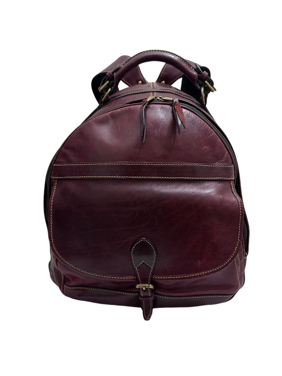 Filson RARE ‼️ Vintage Hand Made Holland Full Leather Backpack Size ONE SIZE - 2 Thumbnail