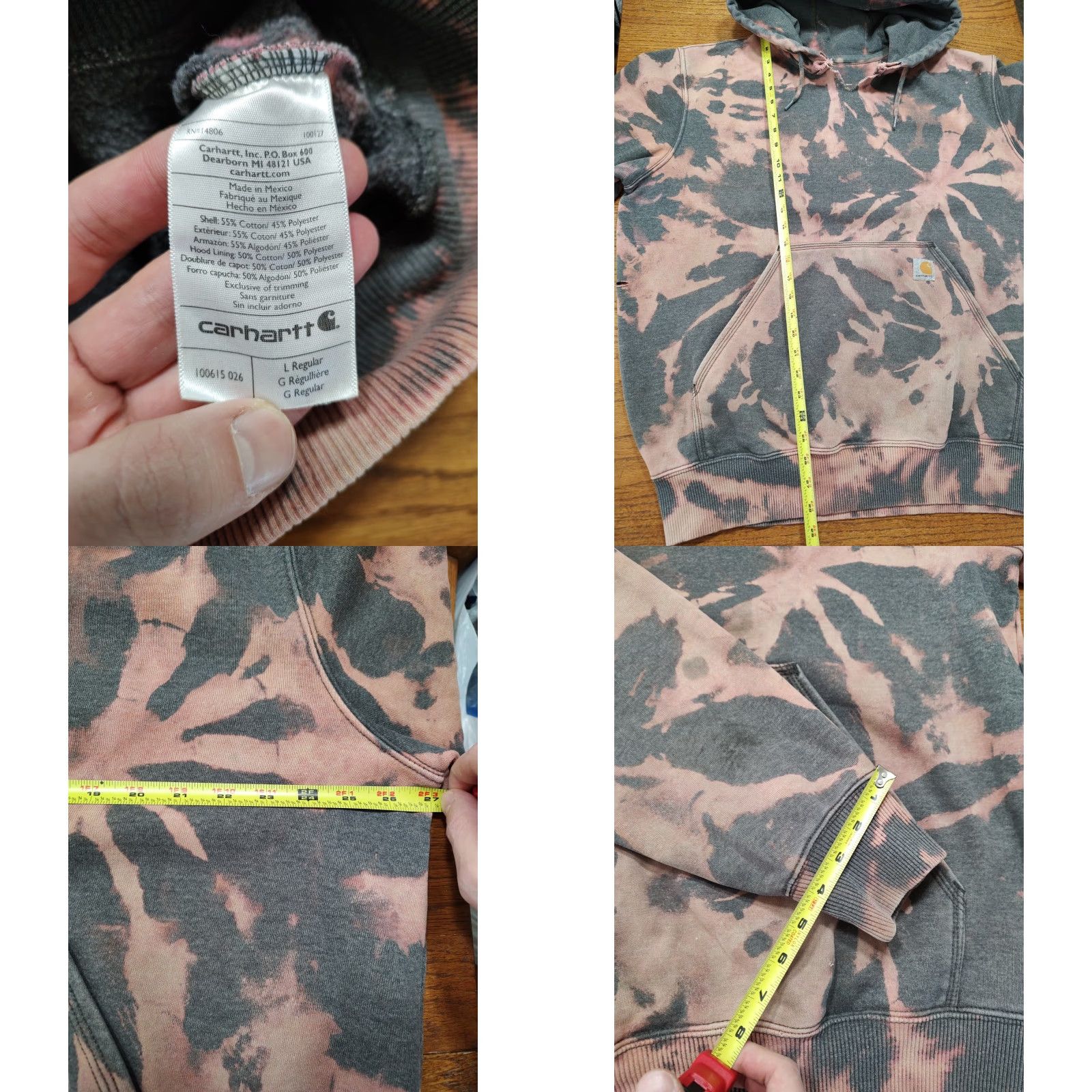 Carhartt Carhartt Mens Hoodie Gray L Tie Dye Acid Wash 1 Of 1 Original Fit 90s College Outdoor Shirt? Size US L / EU 52-54 / 3 - 9 Thumbnail