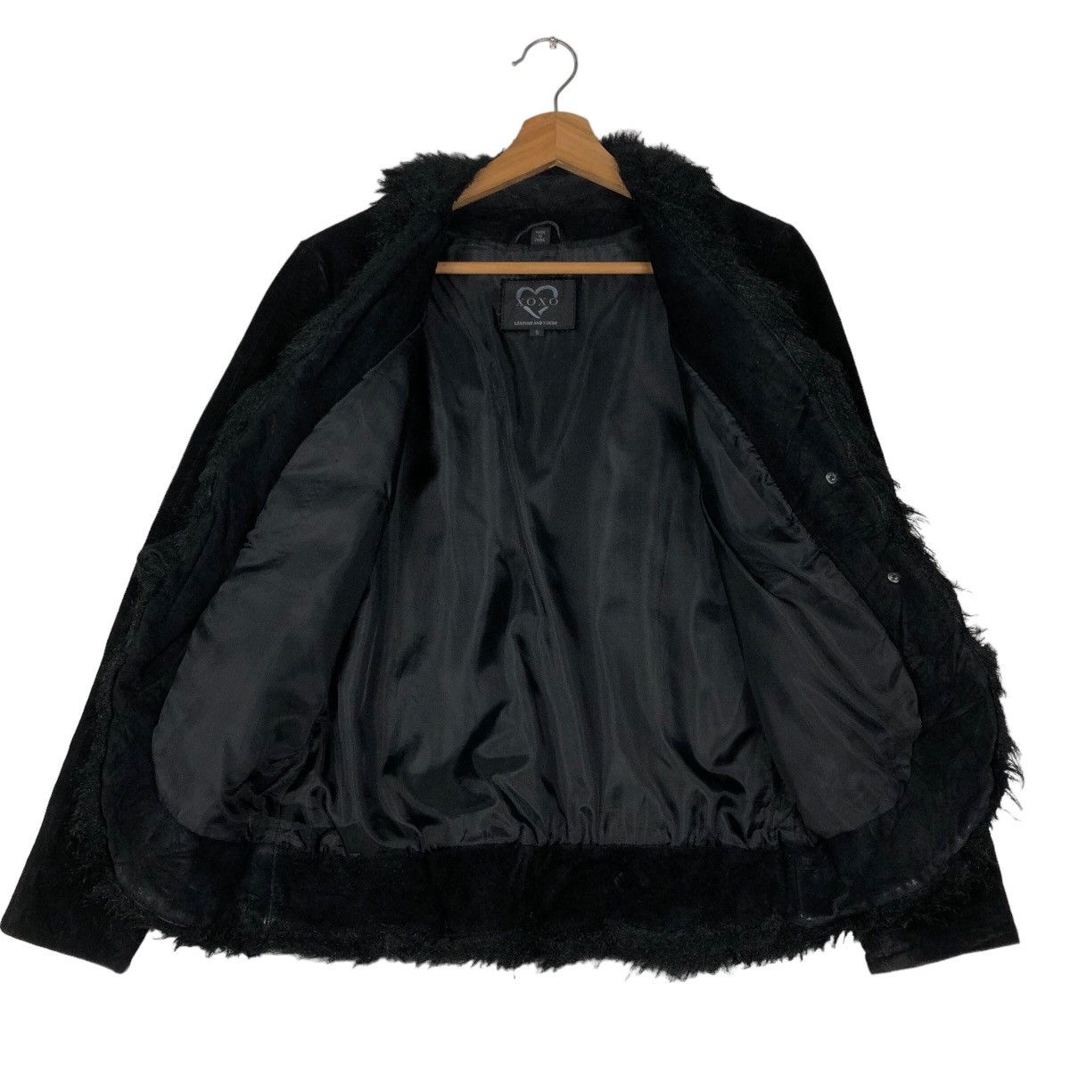 Japanese Brand 🔥Rare Vintage Suede Leather Jacket Mink Fur Collar Xoxo Size US S / EU 44-46 / 1 - 11 Thumbnail