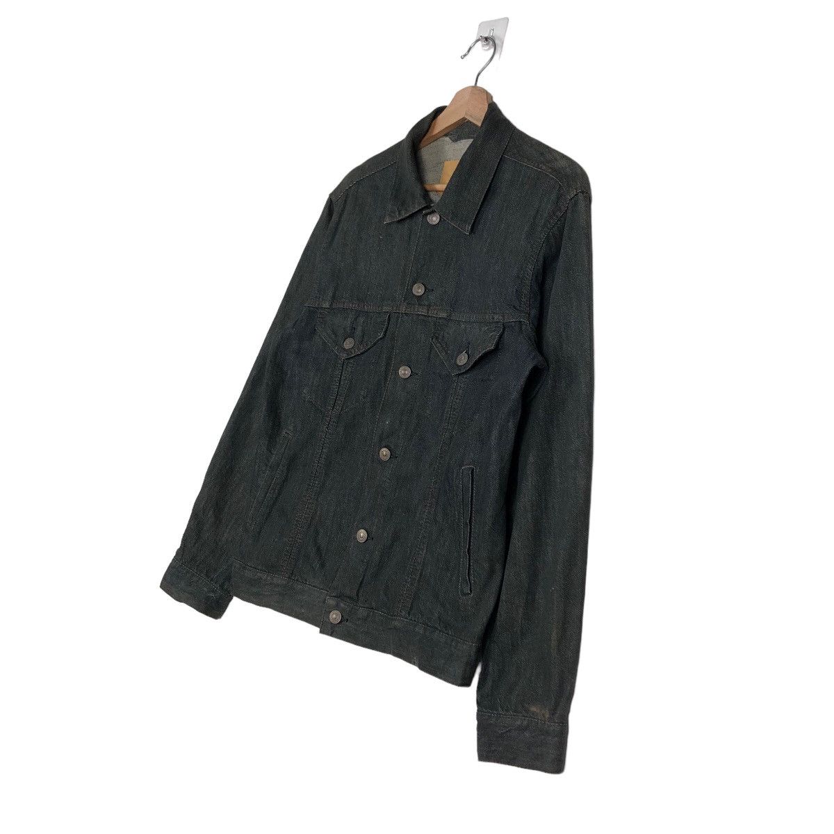 Japanese Brand 🔥Vintage Trucker Denim Jacket Uniqlo Japan Issey Miyake Size US M / EU 48-50 / 2 - 2 Thumbnail
