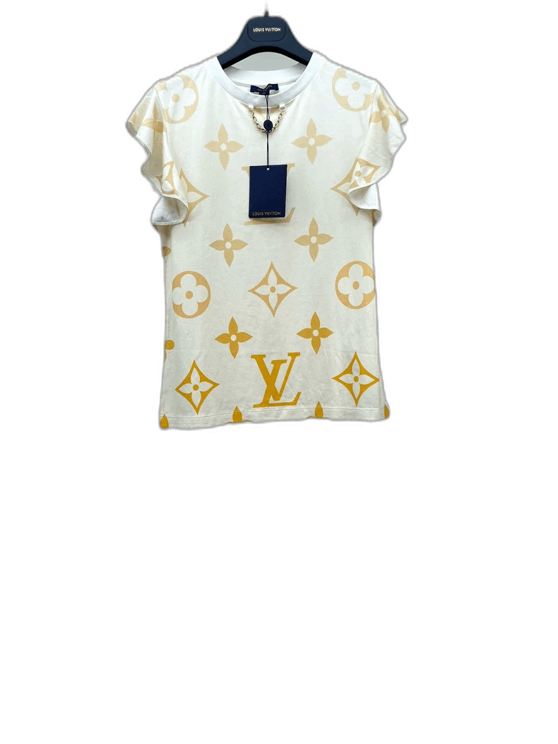 Louis Vuitton Louis Vuitton Ruffled Logo Short Sleeve Shirt Size US M / EU 48-50 / 2 - 1 Thumbnail