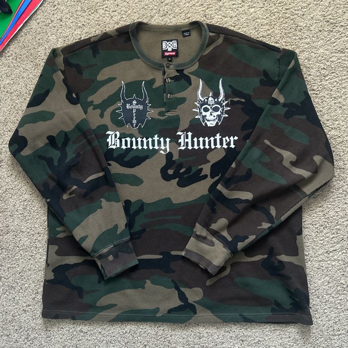 Supreme Supreme Bounty Hunter Henley L/S Top Thermal Camo | Grailed