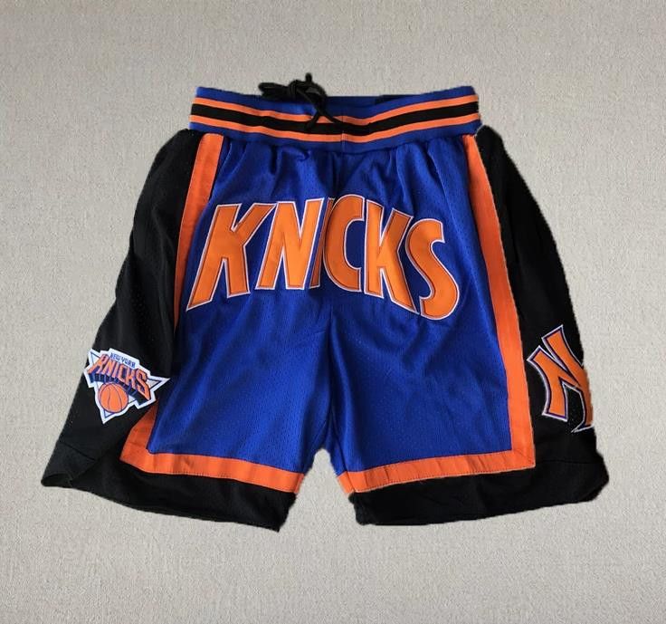 NBA Vintage New York Knicks Short Blue S Size US 30 / EU 46 - 1 Thumbnail