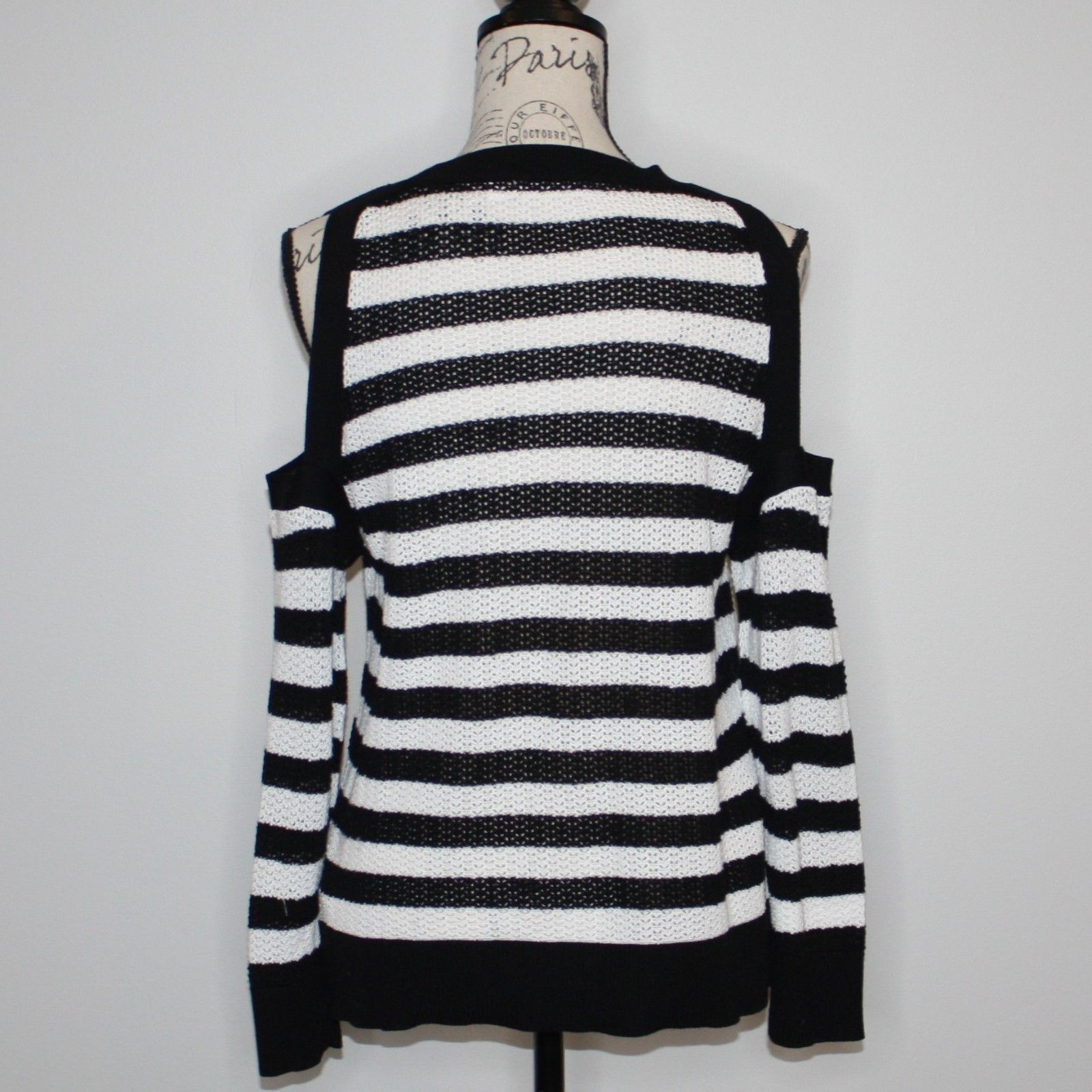 Rag & Bone Tracey Cold-Shoulder Striped Sweater NWOT $231 Size M / US 6-8 / IT 42-44 - 14 Thumbnail
