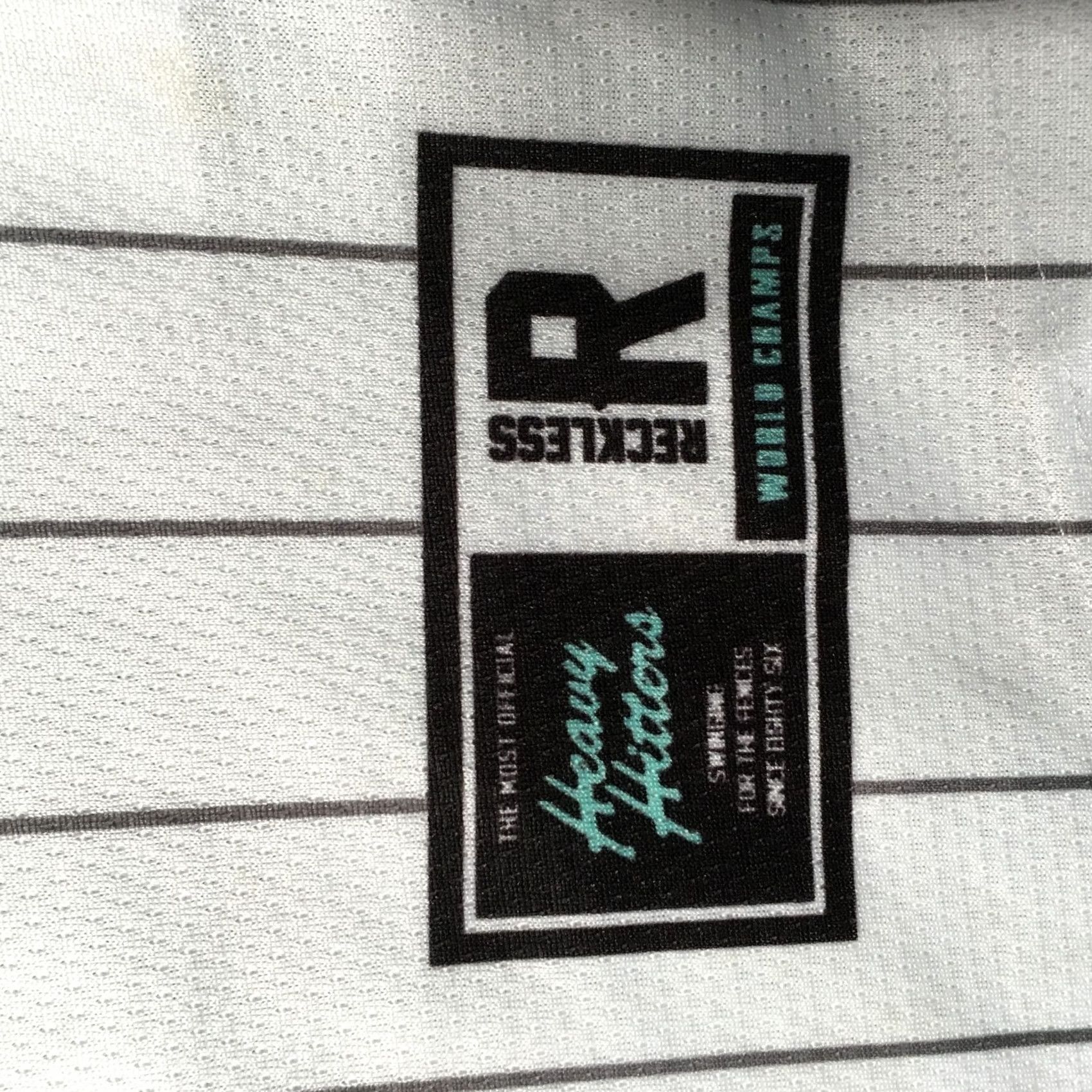 Vintage Y&R Heavy Hitters Jersey Pinstripe White size M Men Size US M / EU 48-50 / 2 - 6 Thumbnail