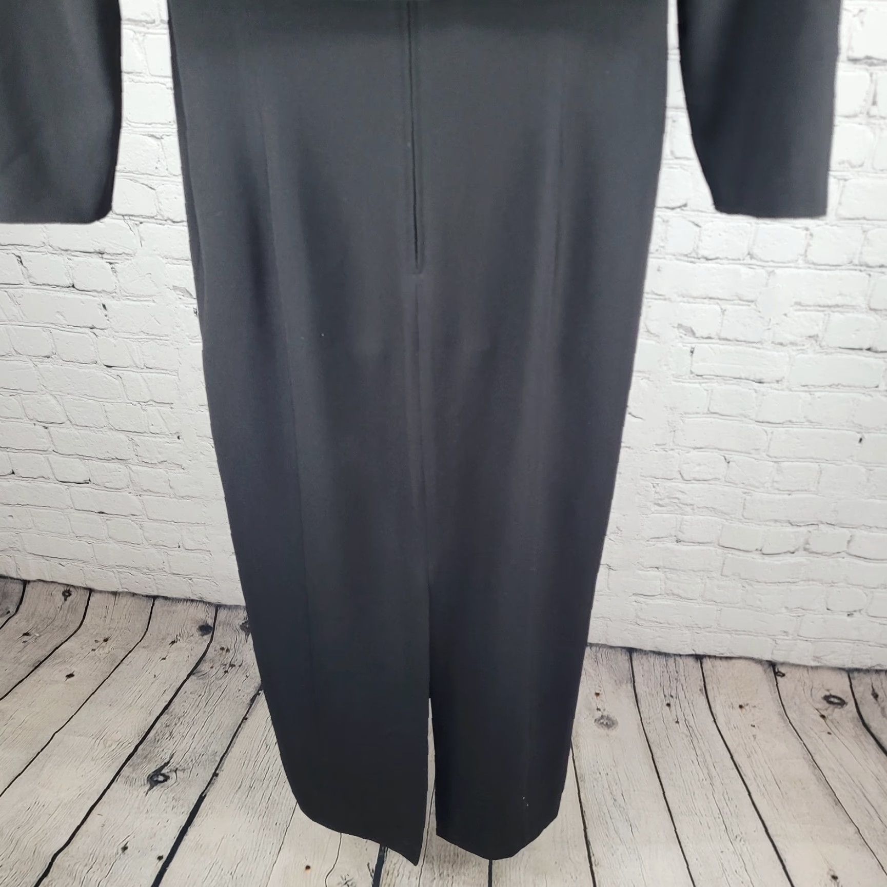 Vintage VTG Rimini Black Long Sleeve Beaded Dress Jacket Shift Size XL / US 12-14 / IT 48-50 - 7 Thumbnail
