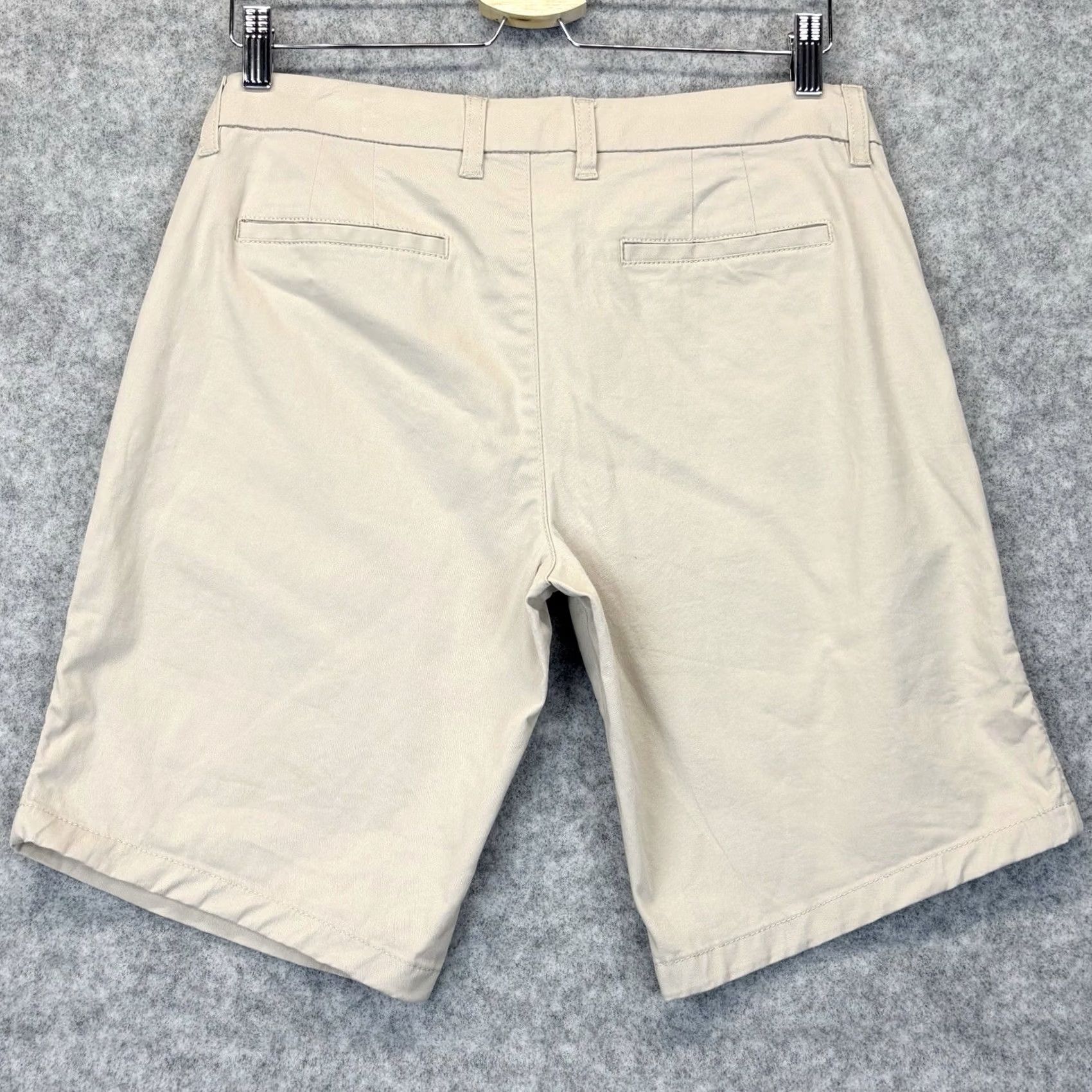 Tommy Hilfiger Tommy Hilfiger Chino Shorts UK 8 Women Beige Casual Summer Holiday Womens Regular Front Zip Button Cotton Elastane Flat Front Size 30" / US 8 / IT 44 - 2 Thumbnail