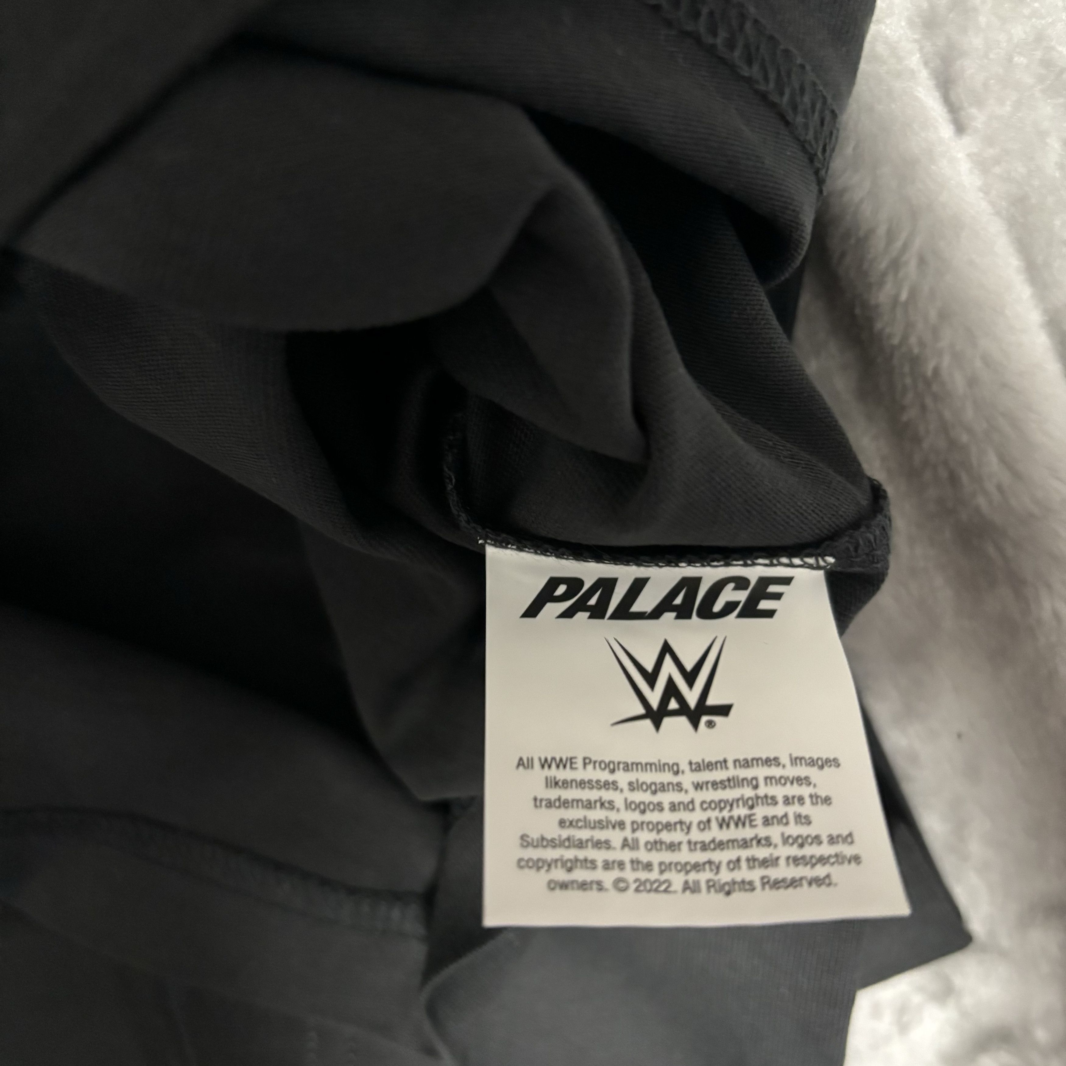 Palace Palace x WWE Nice Day T-Shirt Black - 23SS Size US L / EU 52-54 / 3 - 6 Thumbnail
