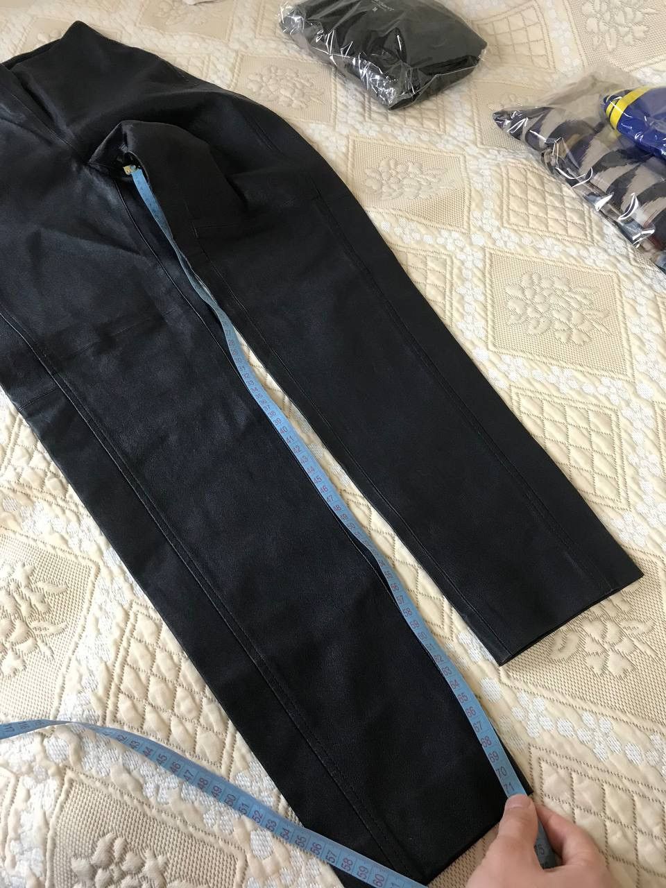 Lauren Ralph Lauren × Polo Ralph Lauren × Ralph Lauren Black Label 🔥 Lauren Ralph Lauren Skinny Leather Ankle Pants Stretch Size 27" / US 4 / IT 40 - 19 Thumbnail