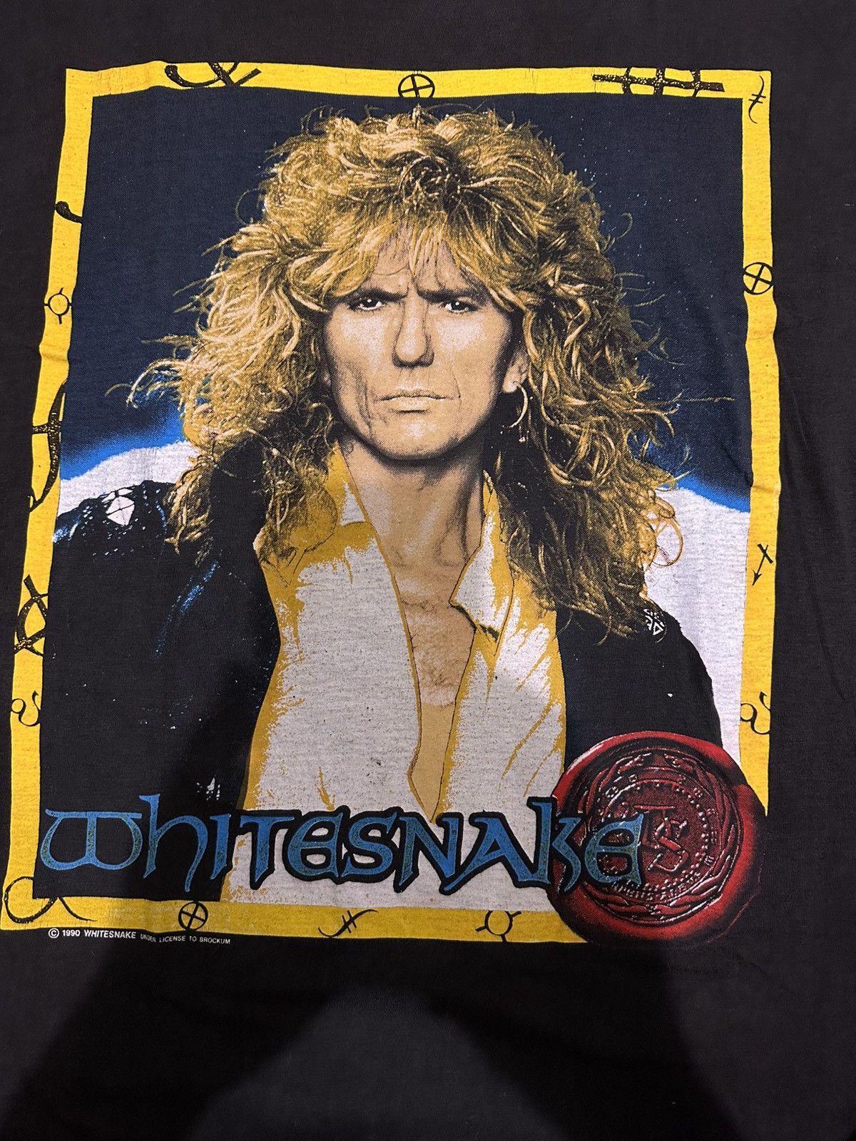 Band Tees Vtg 90’s Whitesnake David Coverdale Potrait Japan Tour Shirt Size US L / EU 52-54 / 3 - 3 Thumbnail