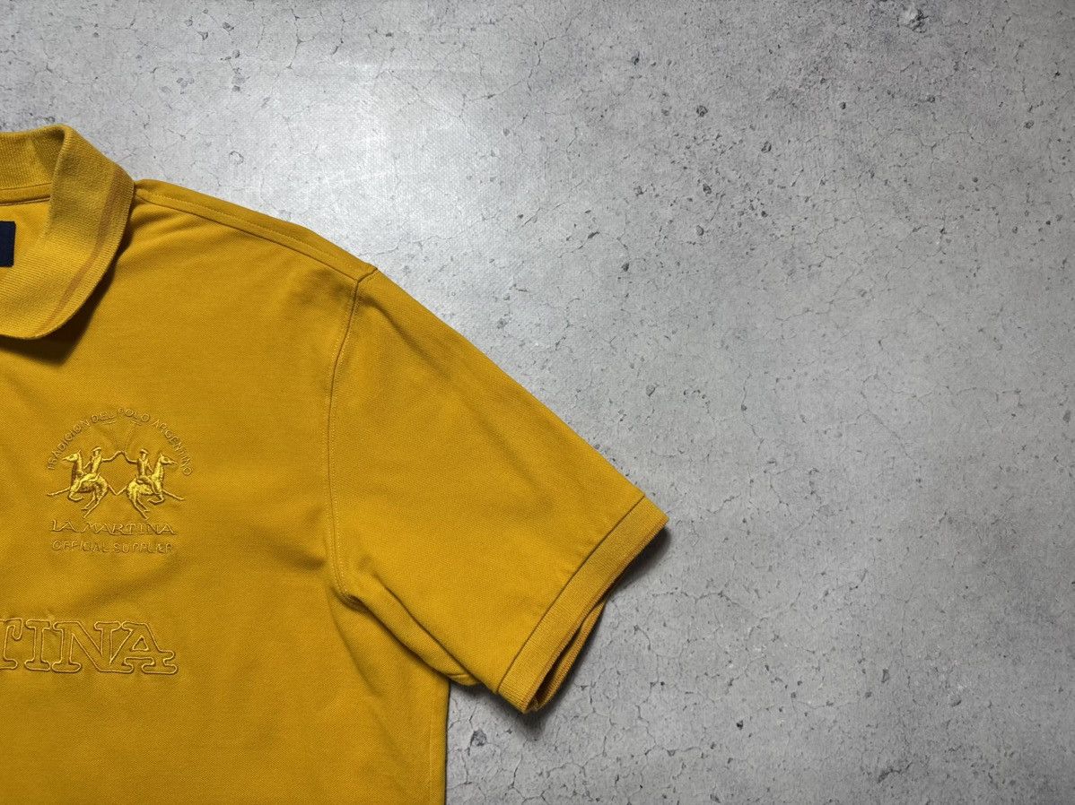 La Martina La Martina Big Logo #3 Polo Shirt Size XL Yellow Size US XL / EU 56 / 4 - 2 Thumbnail
