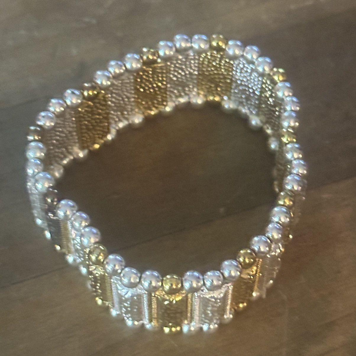 Other Two tone metal stretch bracelet Size ONE SIZE - 5 Thumbnail
