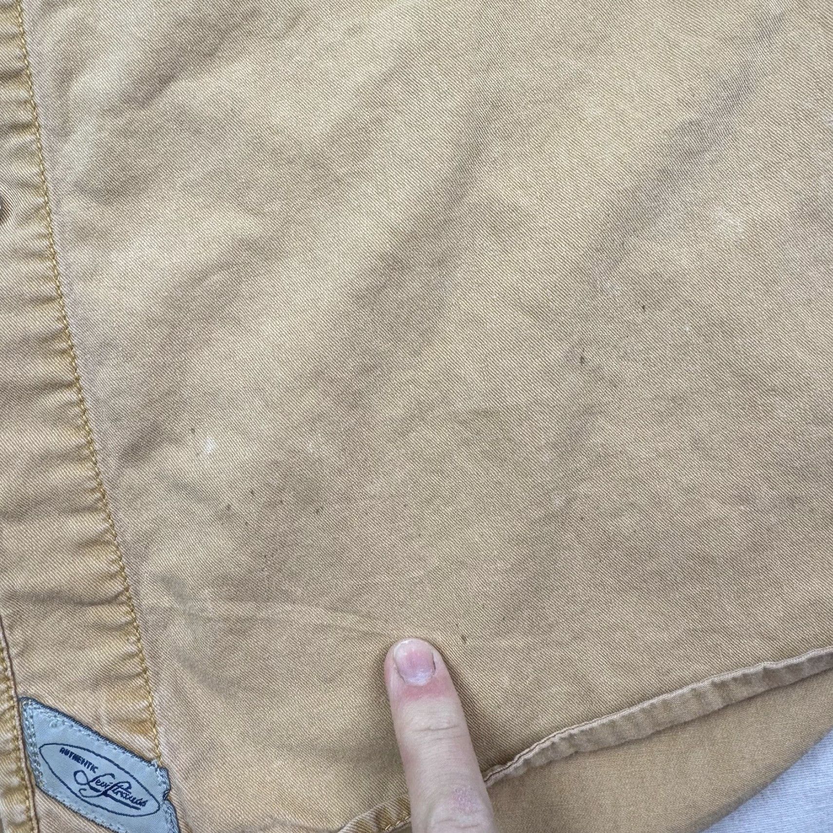Levi's VINTAGE Levi's Button-Up Shirt Western Cowboy 90s Adult Large Beige Mens Shirt Regular 90s Cowboys Size US L / EU 52-54 / 3 - 7 Thumbnail