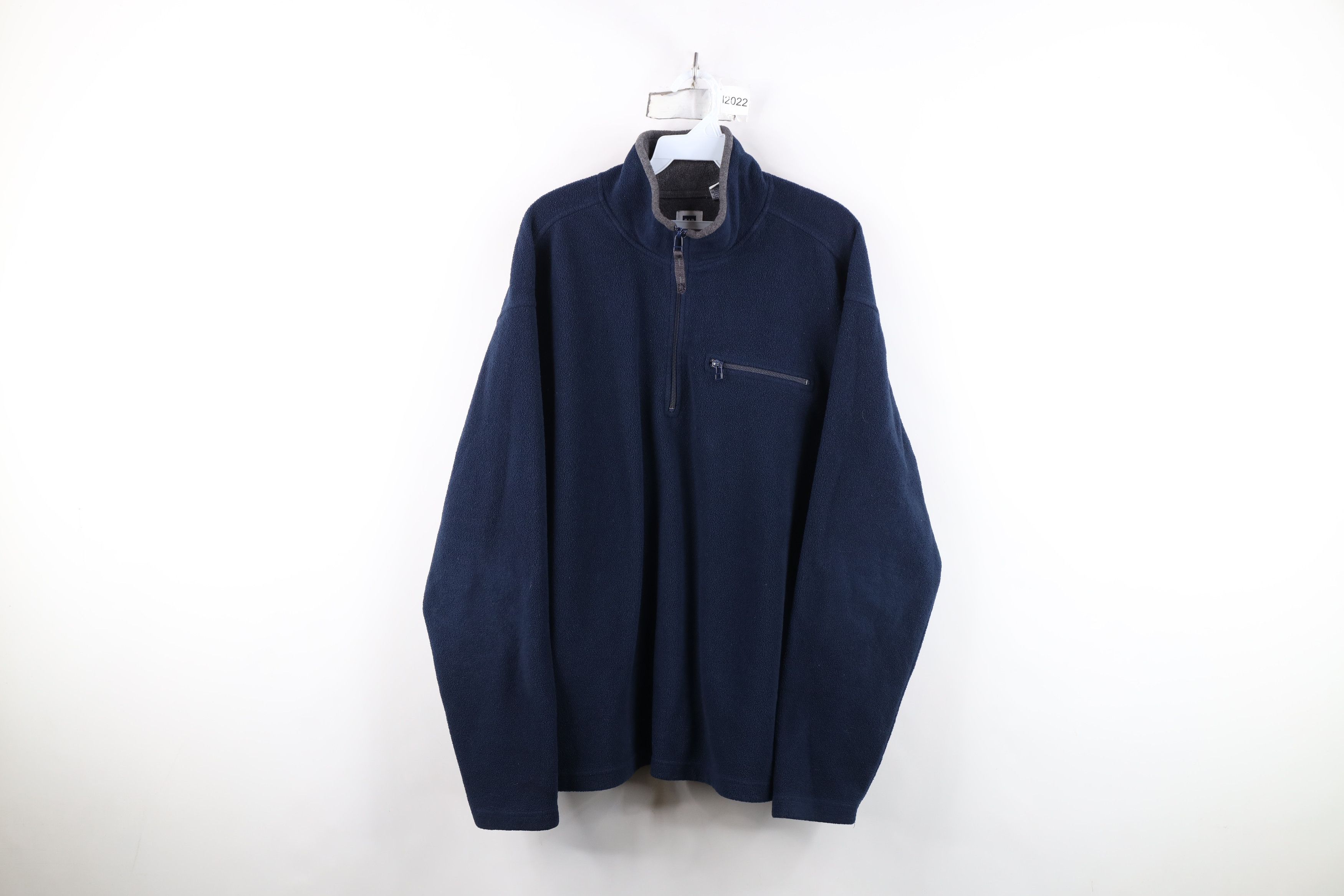 Gap Vintage 90s Y2K Gap Half Zip Fleece Pullover Sweater Blue Size US L / EU 52-54 / 3 - 1 Thumbnail